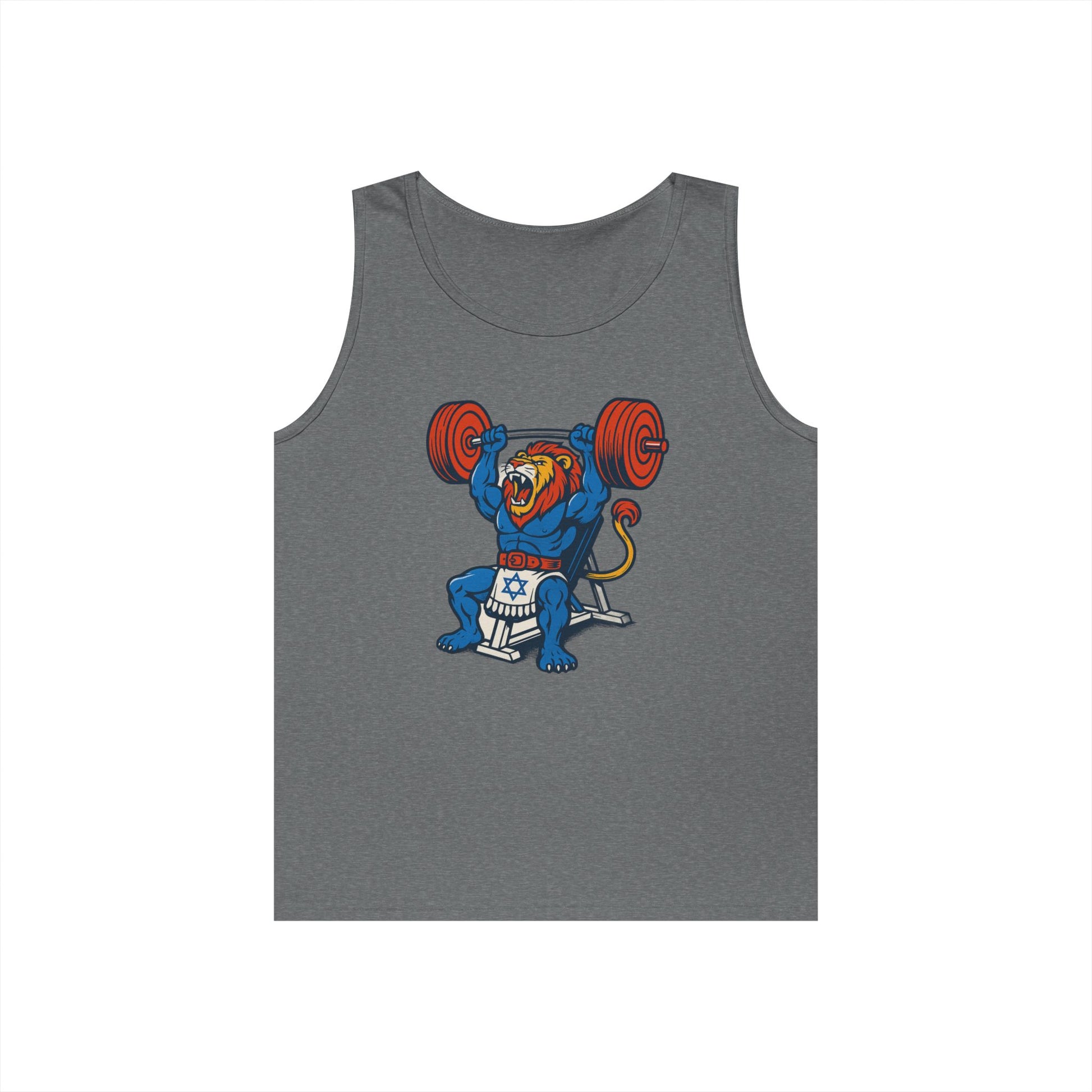 Swole Lion Tank Top Unisex Heavy Cotton Tank Top - American Zionist
