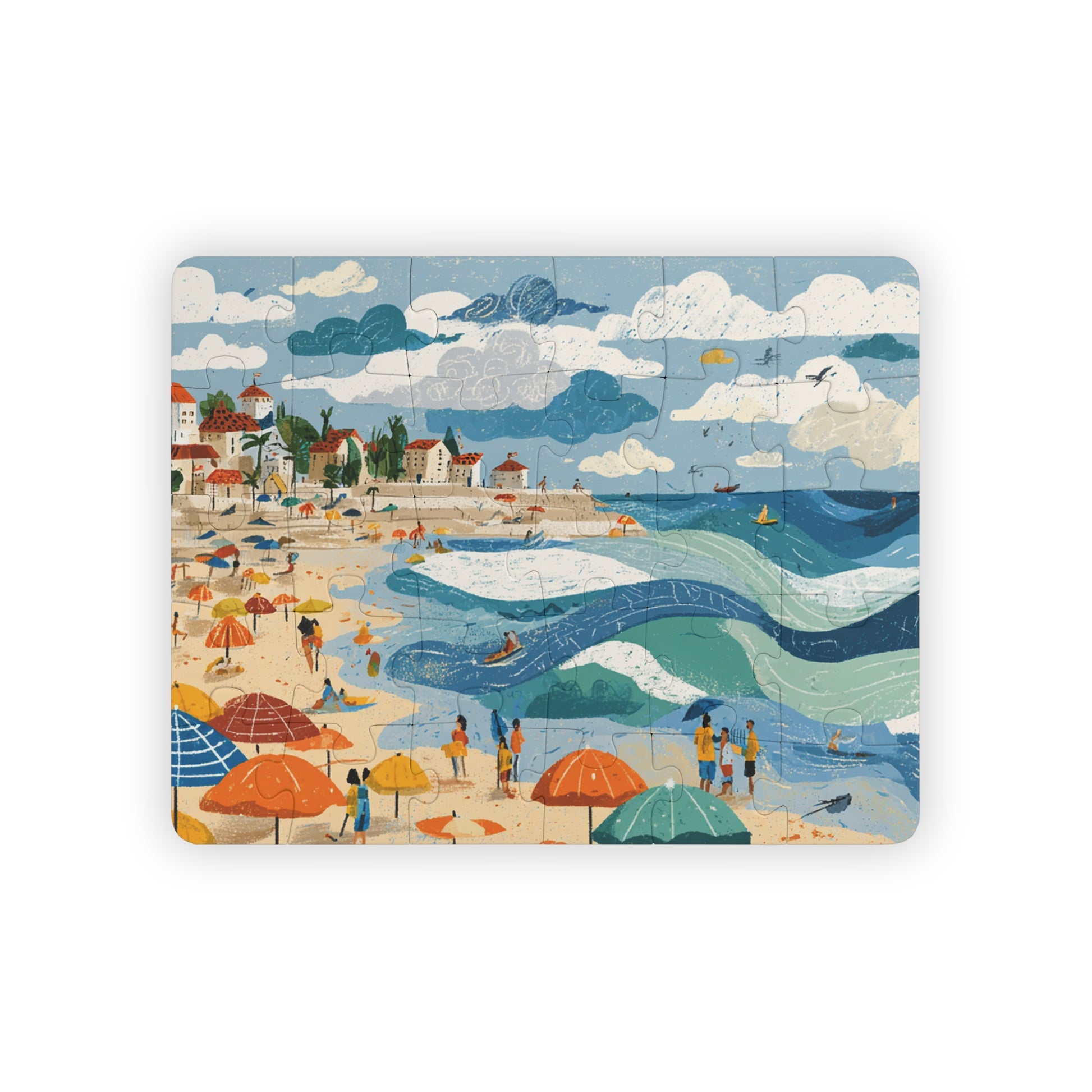 Tel Aviv Beach Kids' Puzzle, 30 - Piece - American Zionist
