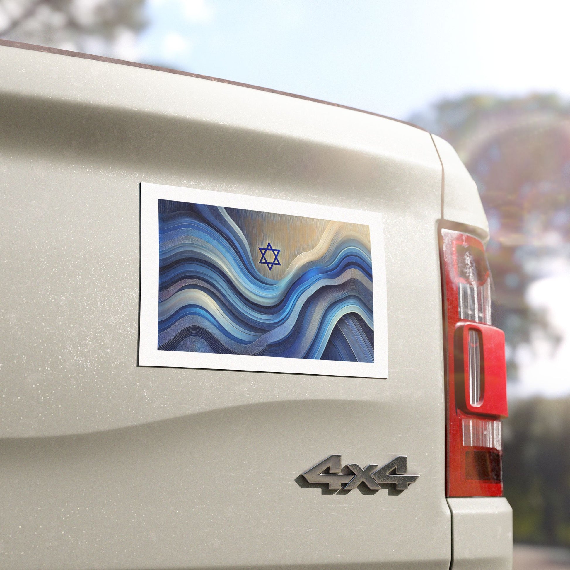 Ocean Flow Star Car Magnets - American Zionist