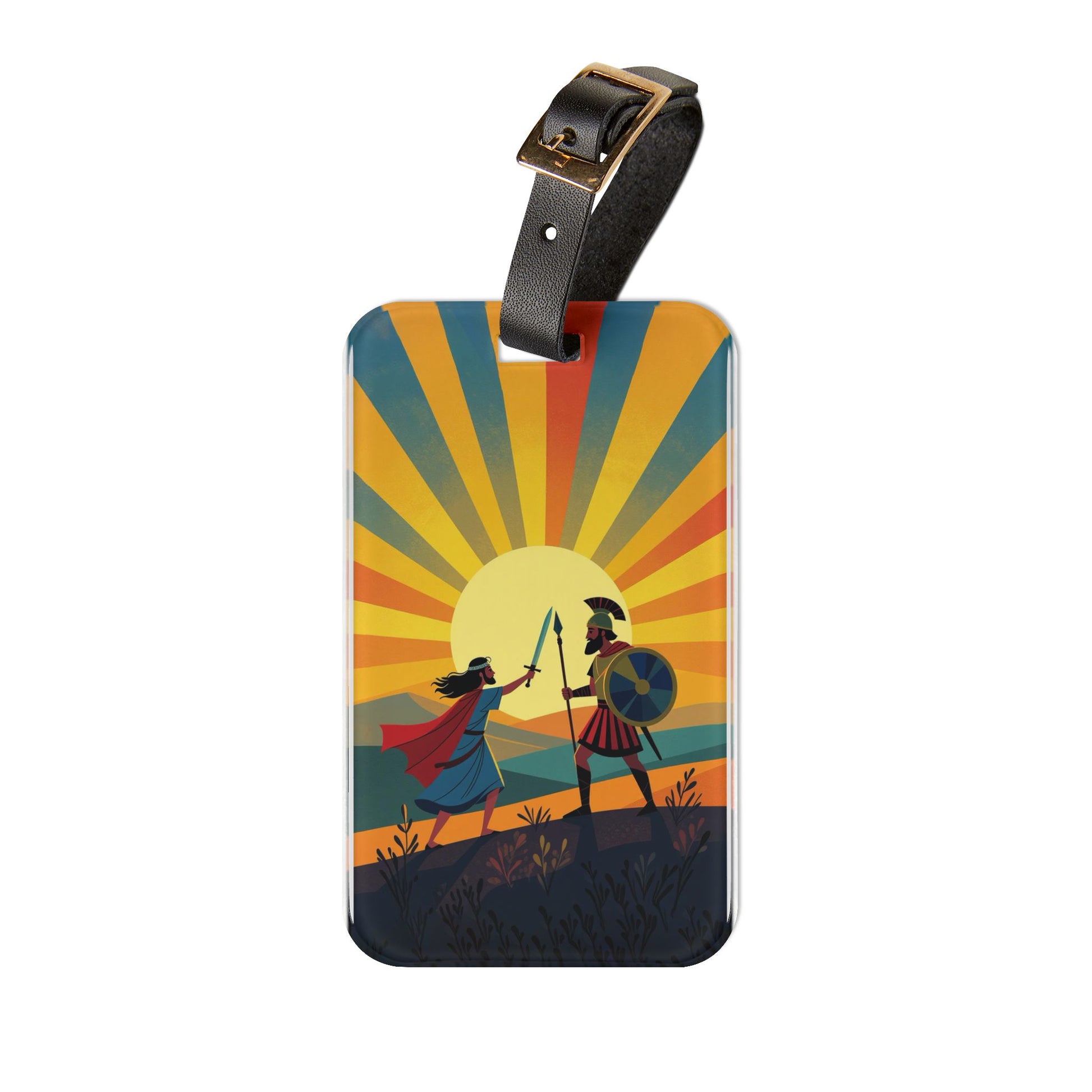 Sunset Battle Luggage Tag - American Zionist