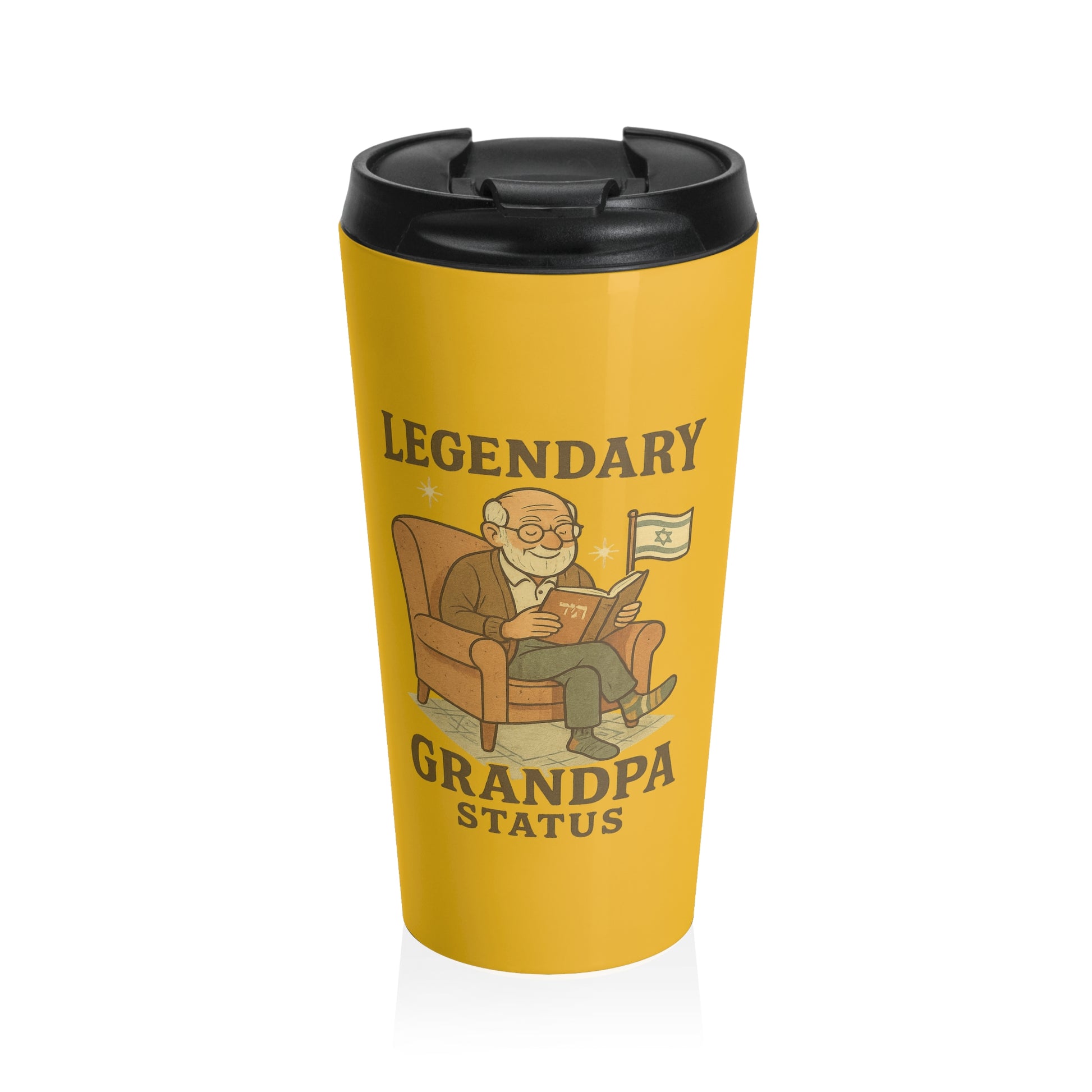 Legendary Grandpa Stainless Steel Travel Mug - American Zionist