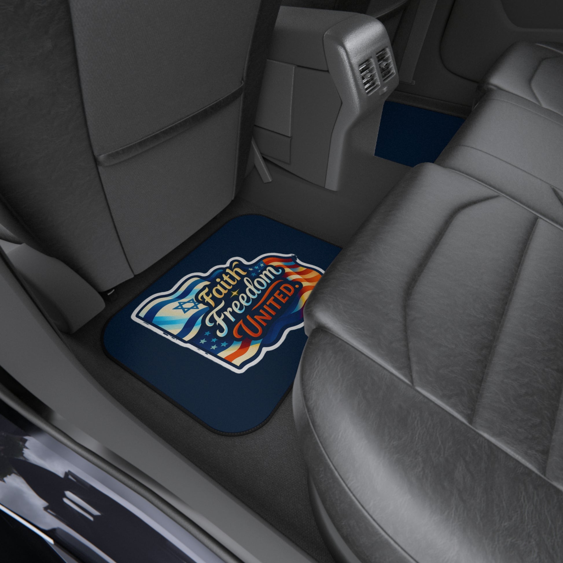 Faith Freedom United Car Mats (2x Rear) - American Zionist