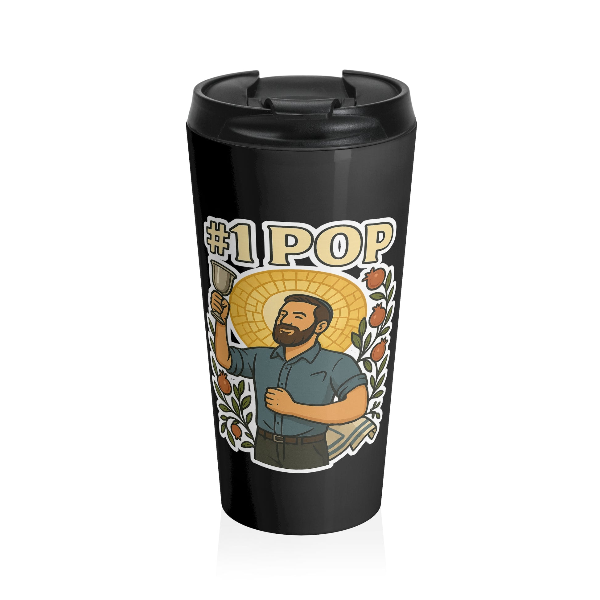 1 Pop Stainless Steel Travel Mug - American Zionist