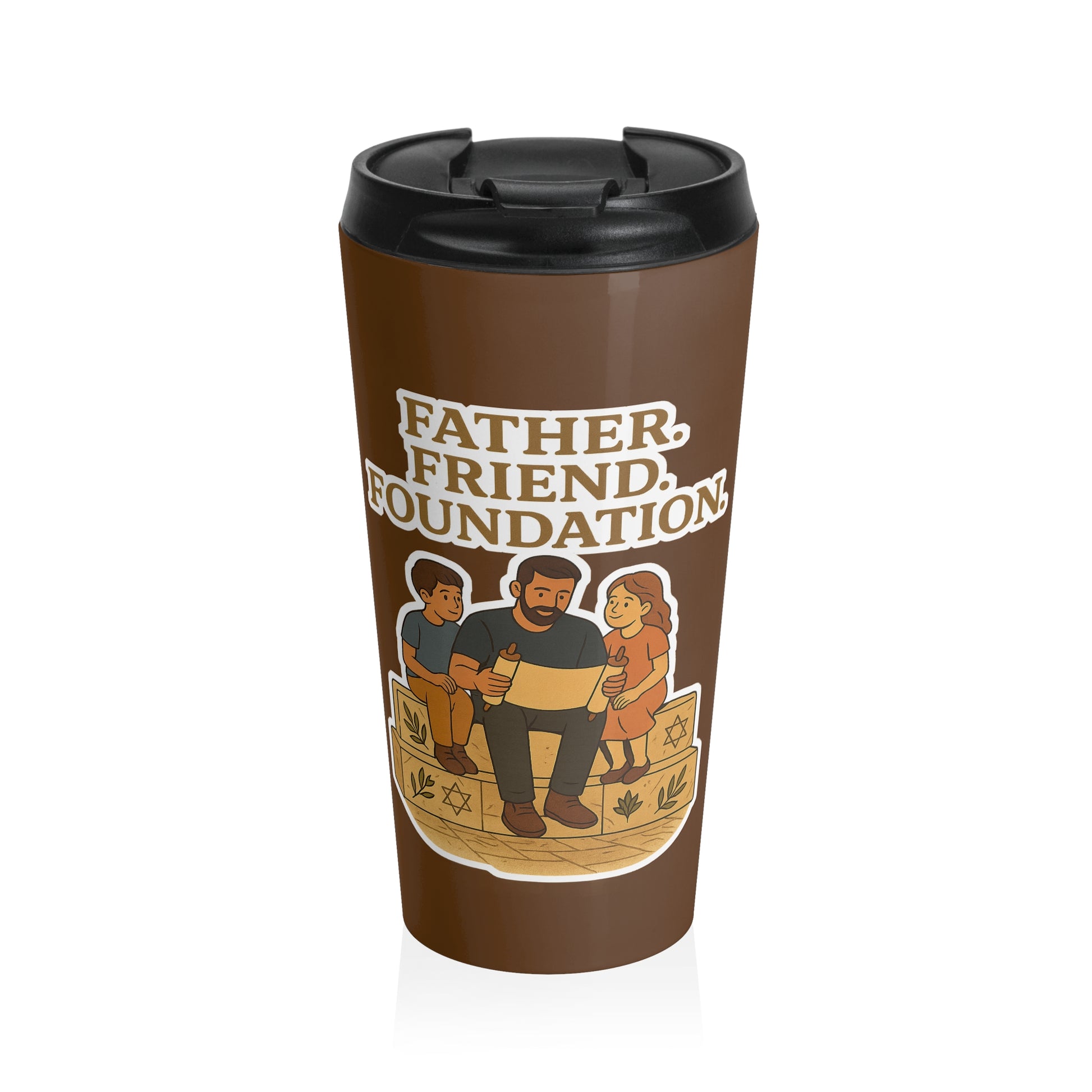 Father Friend Foundation Stainless Steel Travel Mug - American Zionist