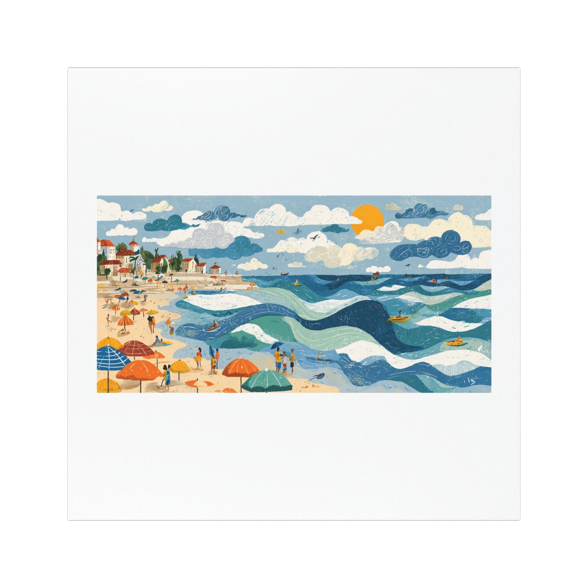 Tel Aviv Beach Car Magnets - American Zionist