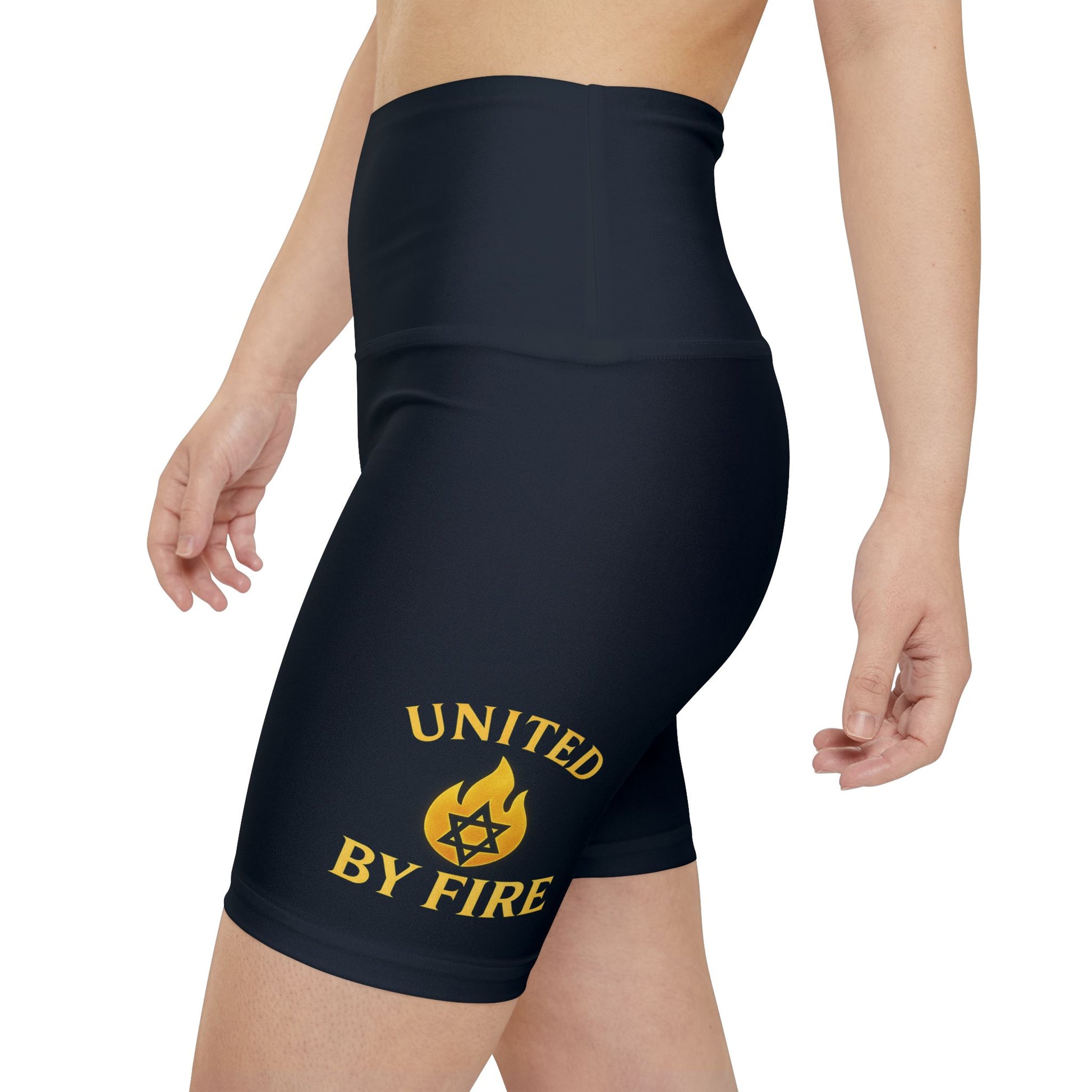 United By Fire Women's Workout Shorts (AOP) - American Zionist