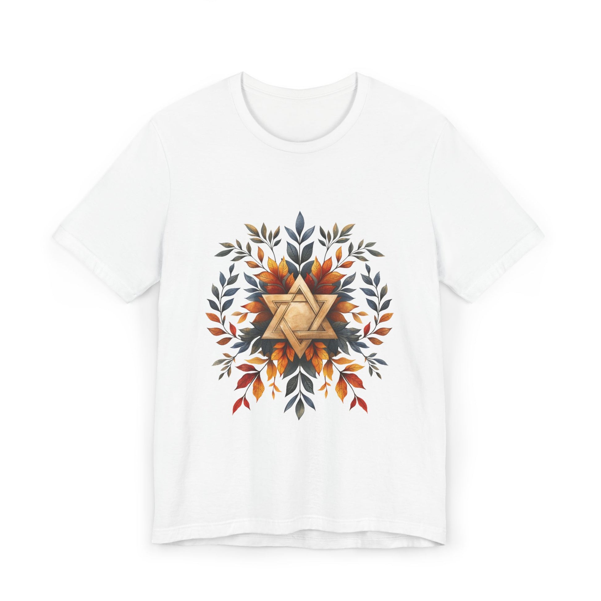 Star of David Wreath Unisex Jersey T-Shirt - American Zionist