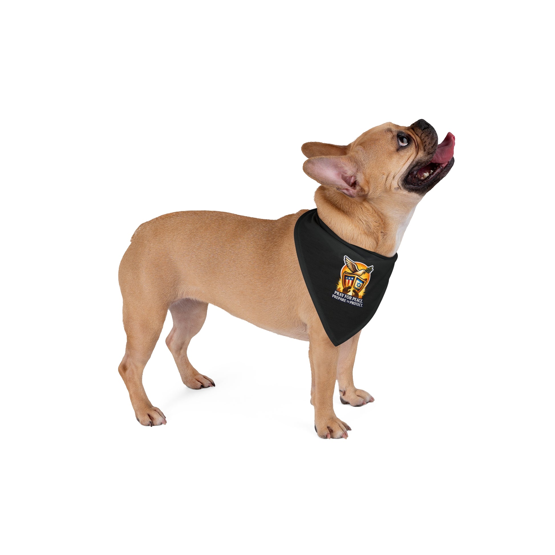 Pray For Peace Pet Bandana - American Zionist