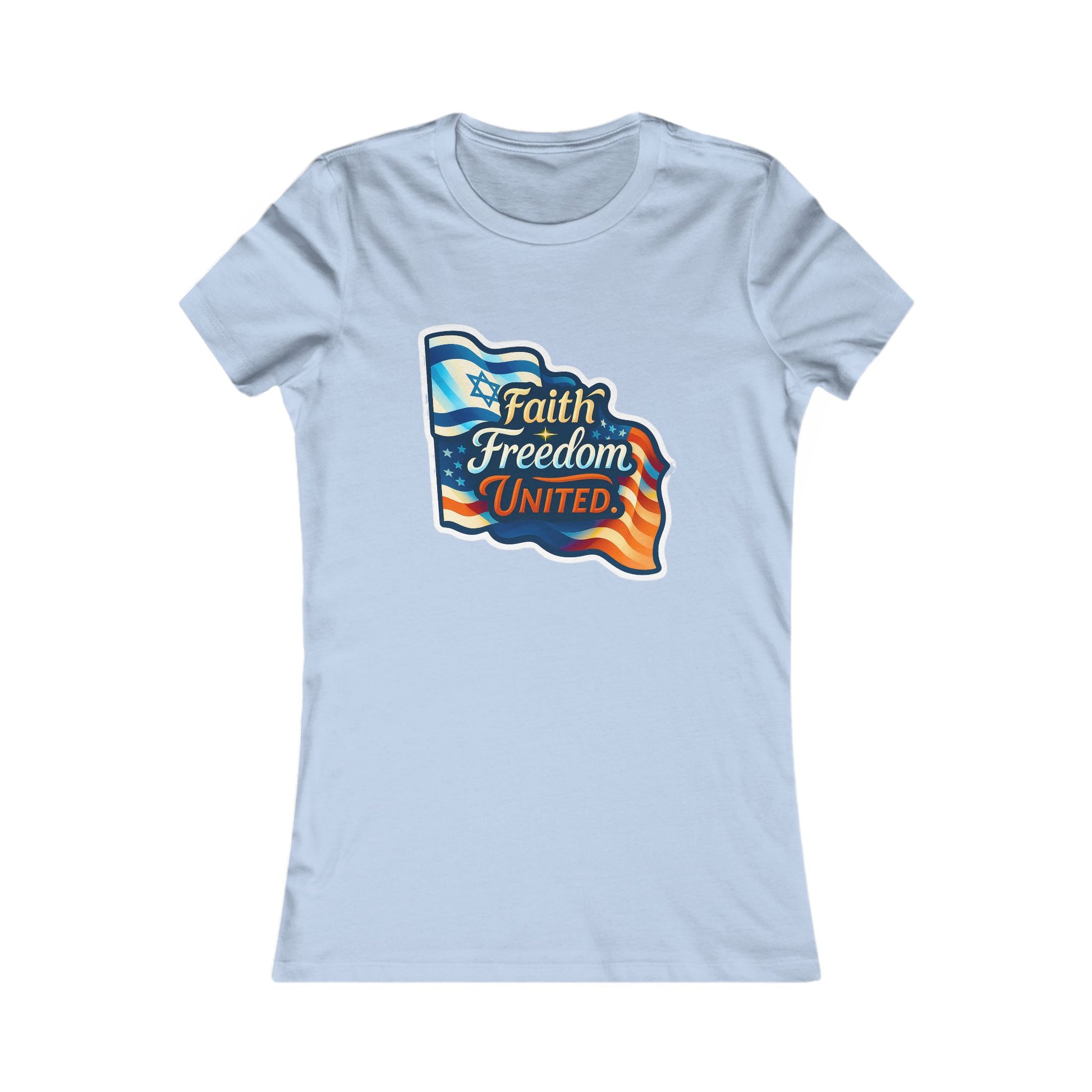 Faith Freedom United Women's Favorite Tee - American Zionist