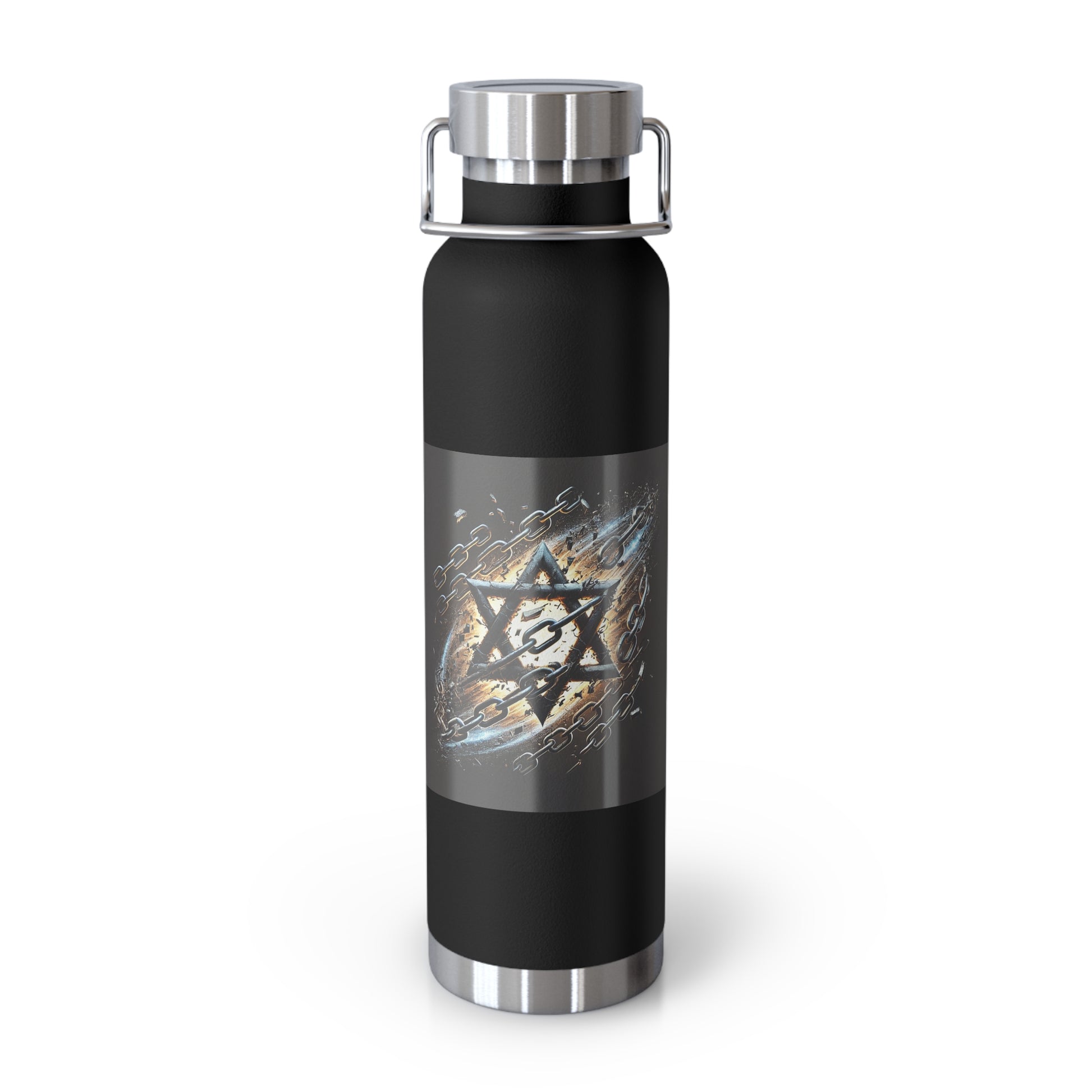 Galaxy Star of David Copper Vacuum Insulated Bottle, 22oz - American Zionist