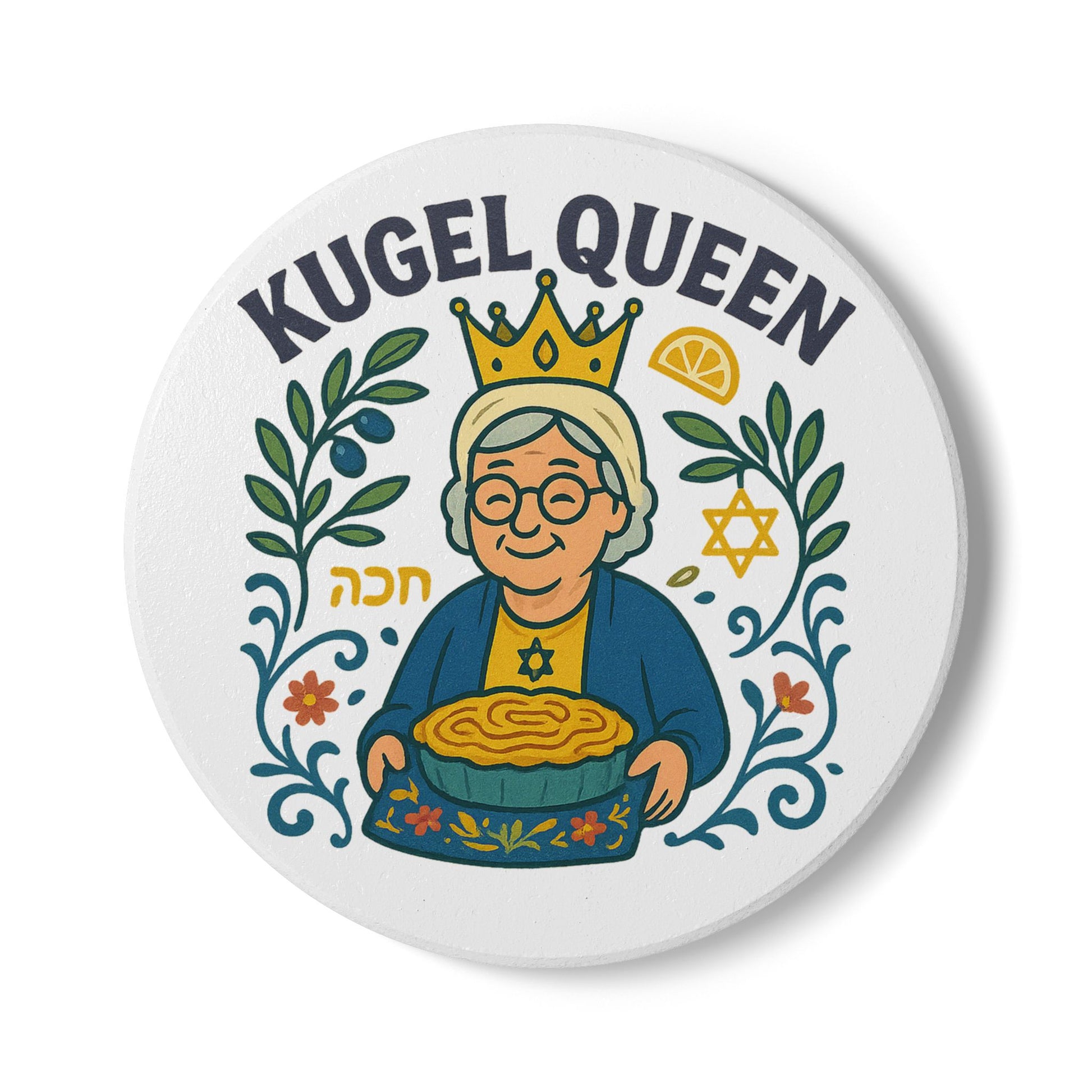 Kugel Queen Ceramic Coaster - American Zionist