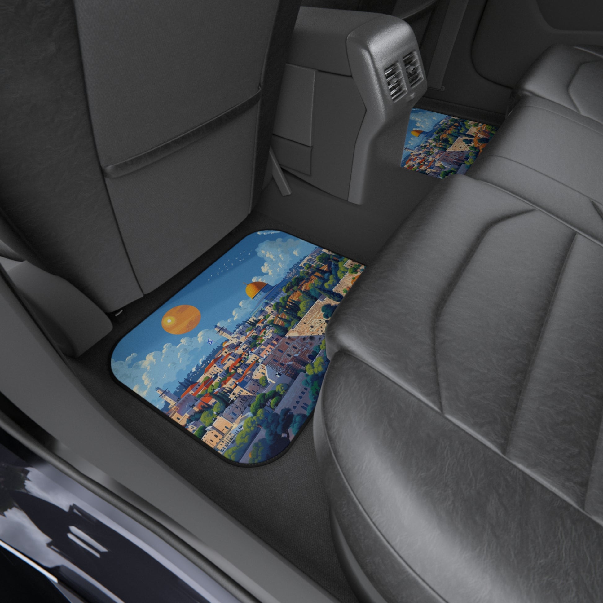 Jerusalem City Skyline Car Mats (2x Rear) - American Zionist