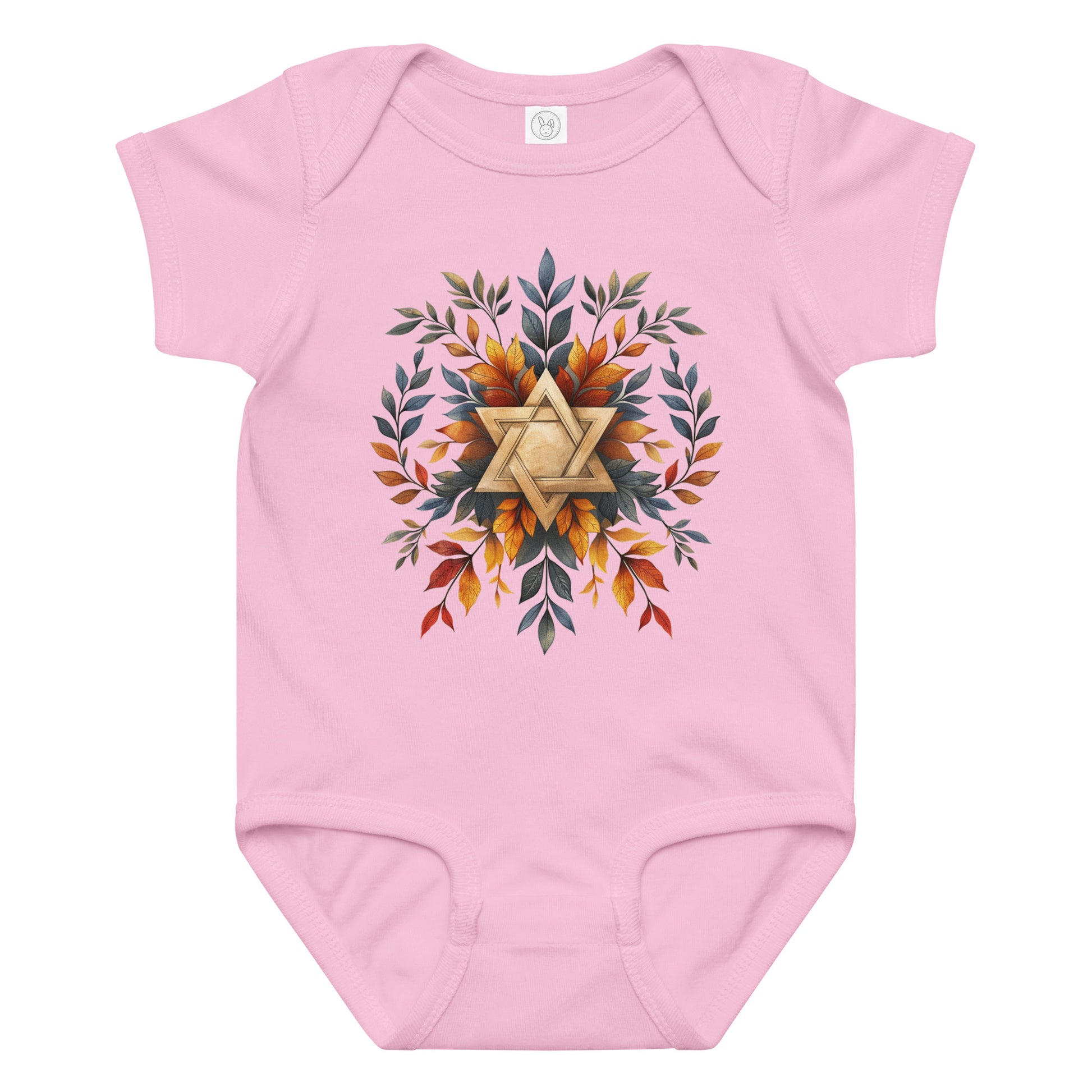 Star of David Wreath Baby Jersey Bodysuit - American Zionist