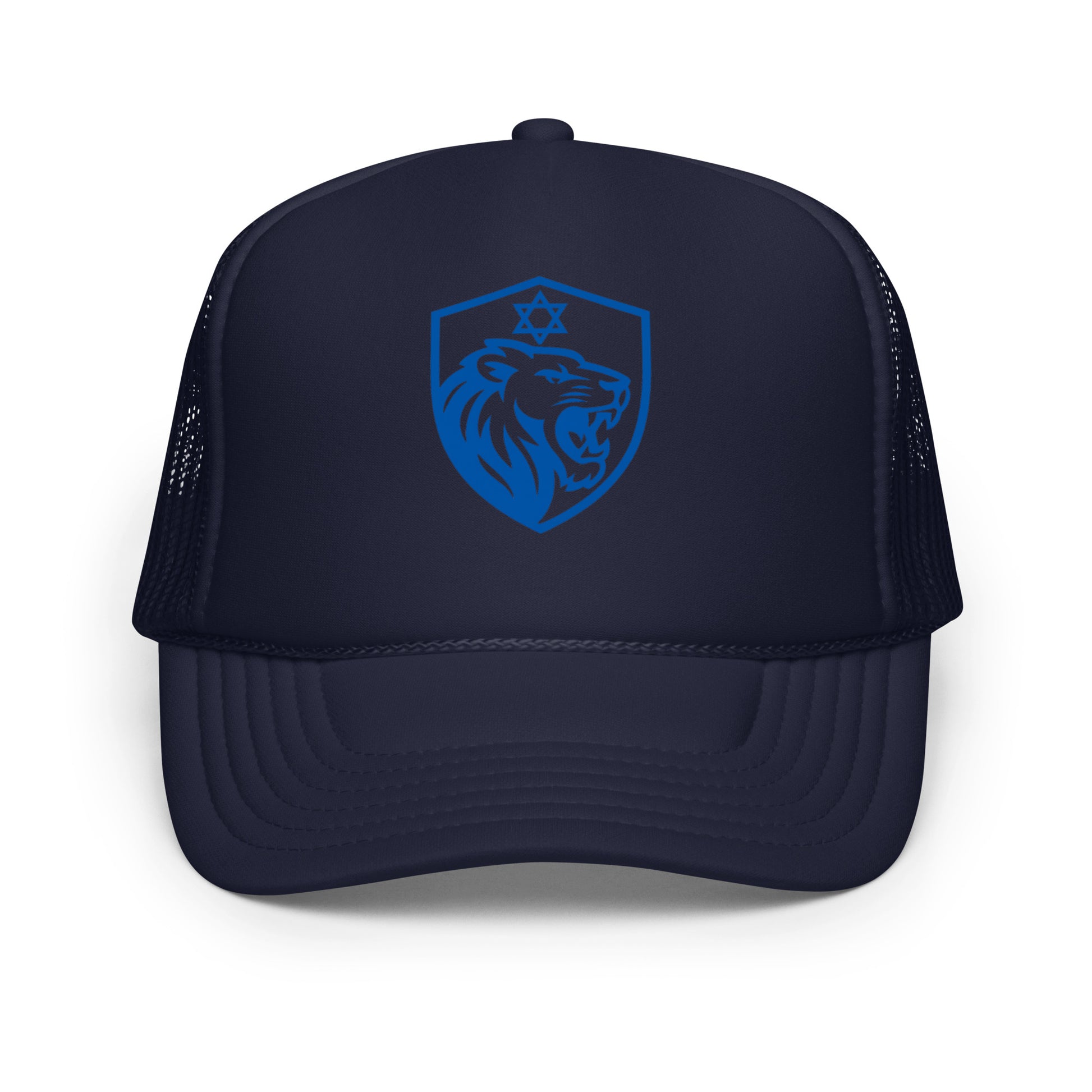 Lion Shield Of Israel Foam Trucker Hat - American Zionist