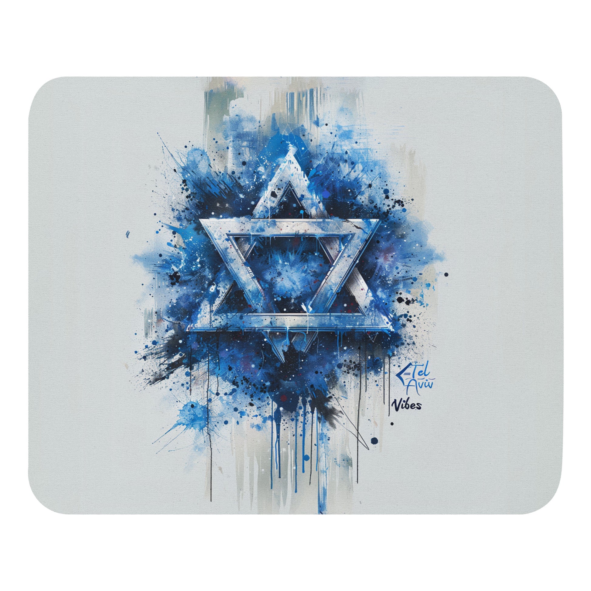 Graffiti Star of David Mouse Pad - American Zionist
