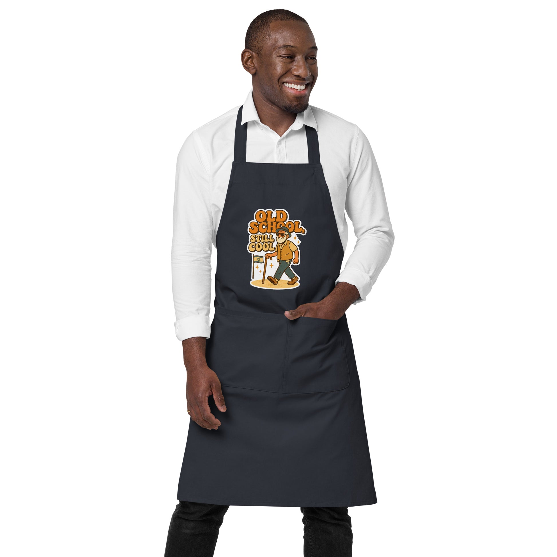 Old School Grandpa Organic Cotton Apron - American Zionist