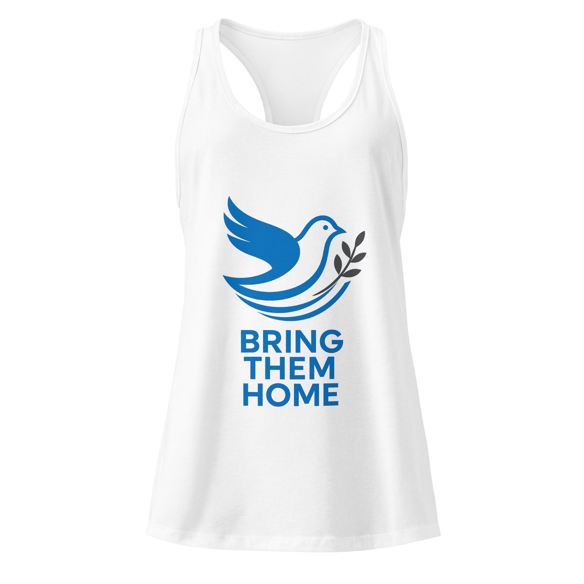 Dove Bring Them Home Women's Ideal Racerback Tank Top - American Zionist