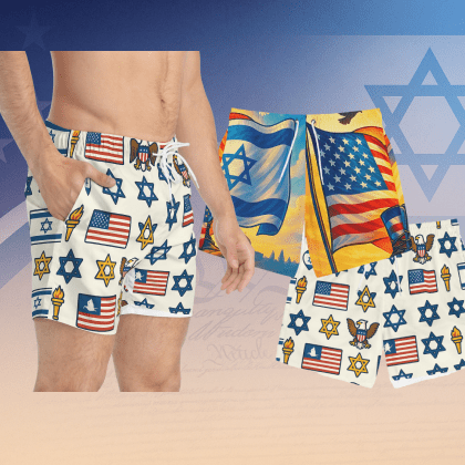 Men Swimswear - American Zionist