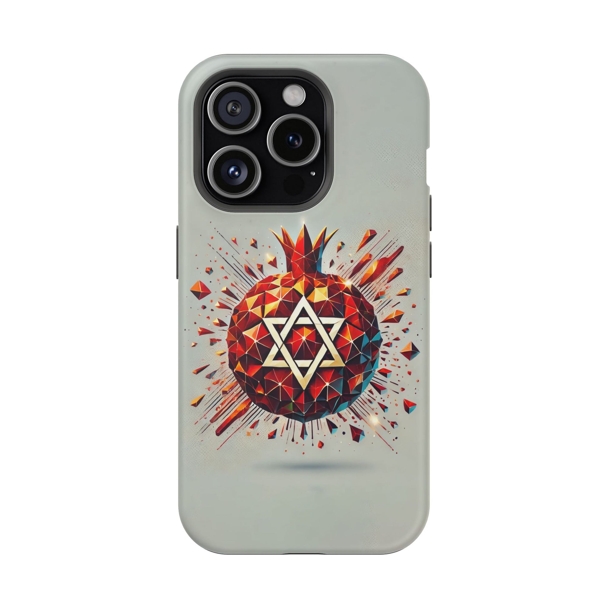 Pomegranate Star of David Magnetic Tough Cases - American Zionist