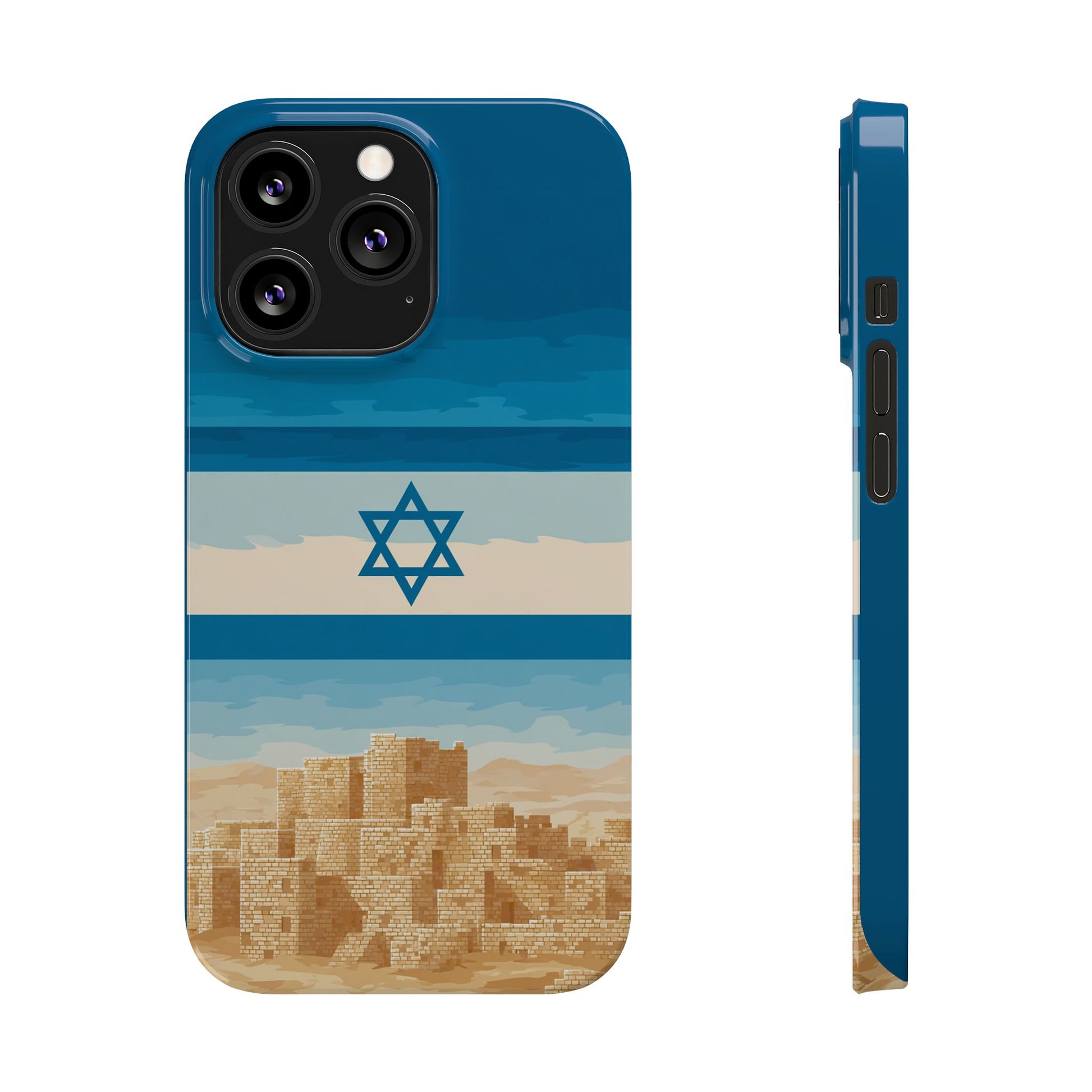 Israel Sand City Slim Phone Cases - American Zionist