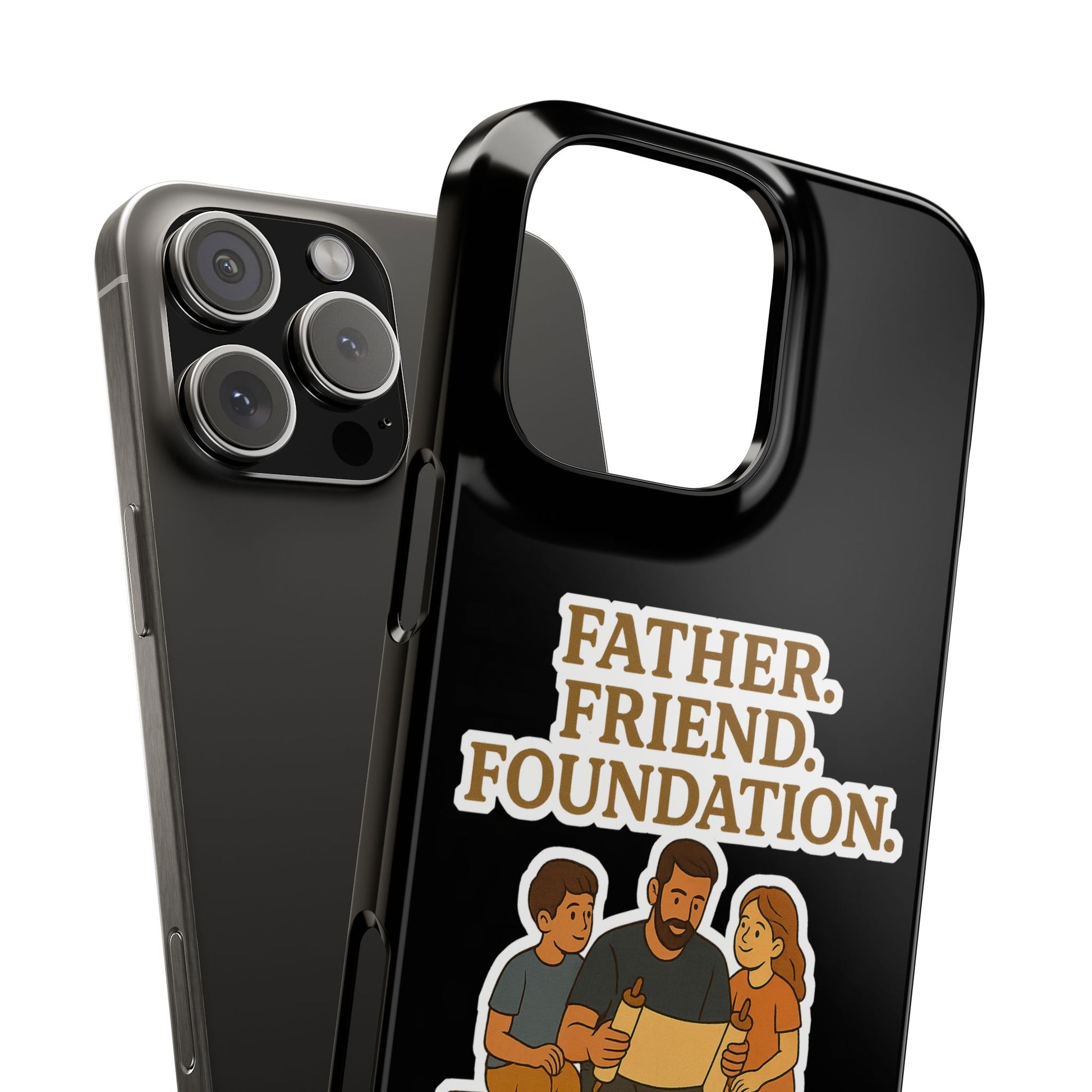 Father Friend Foundation Slim Phone Cases - American Zionist
