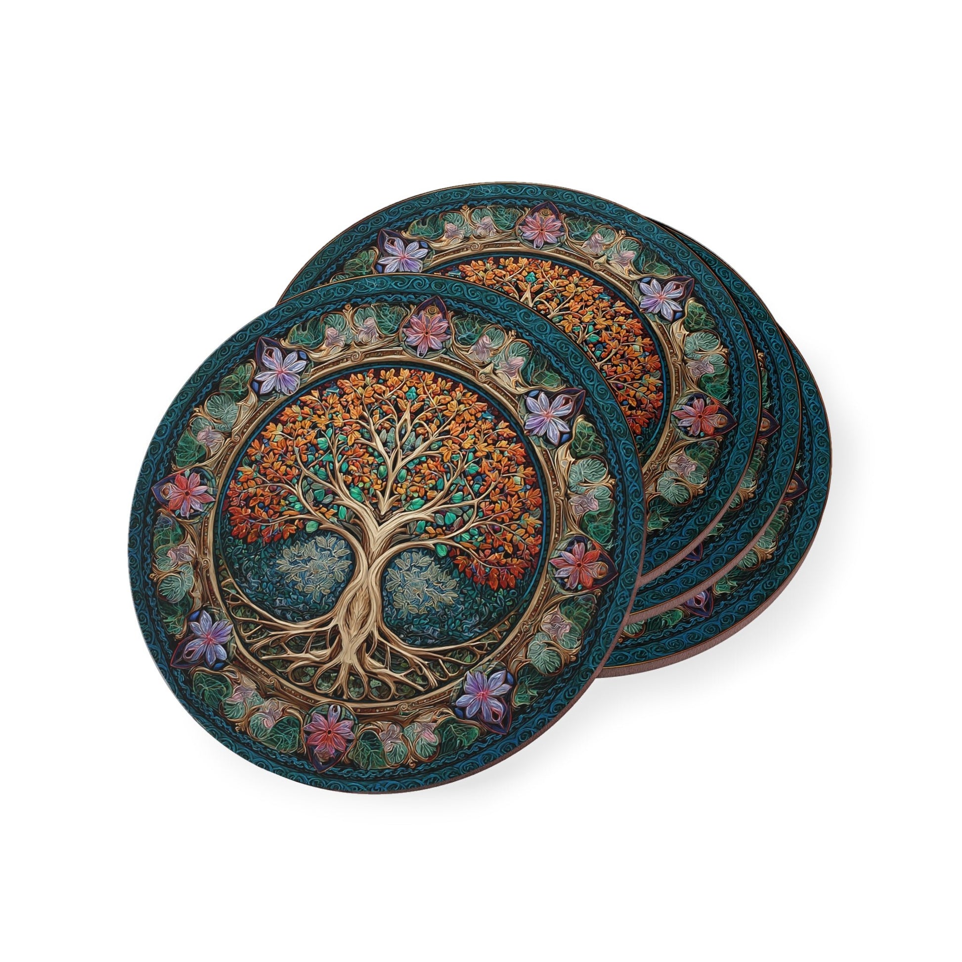 Blossoming Seasons Coasters - American Zionist
