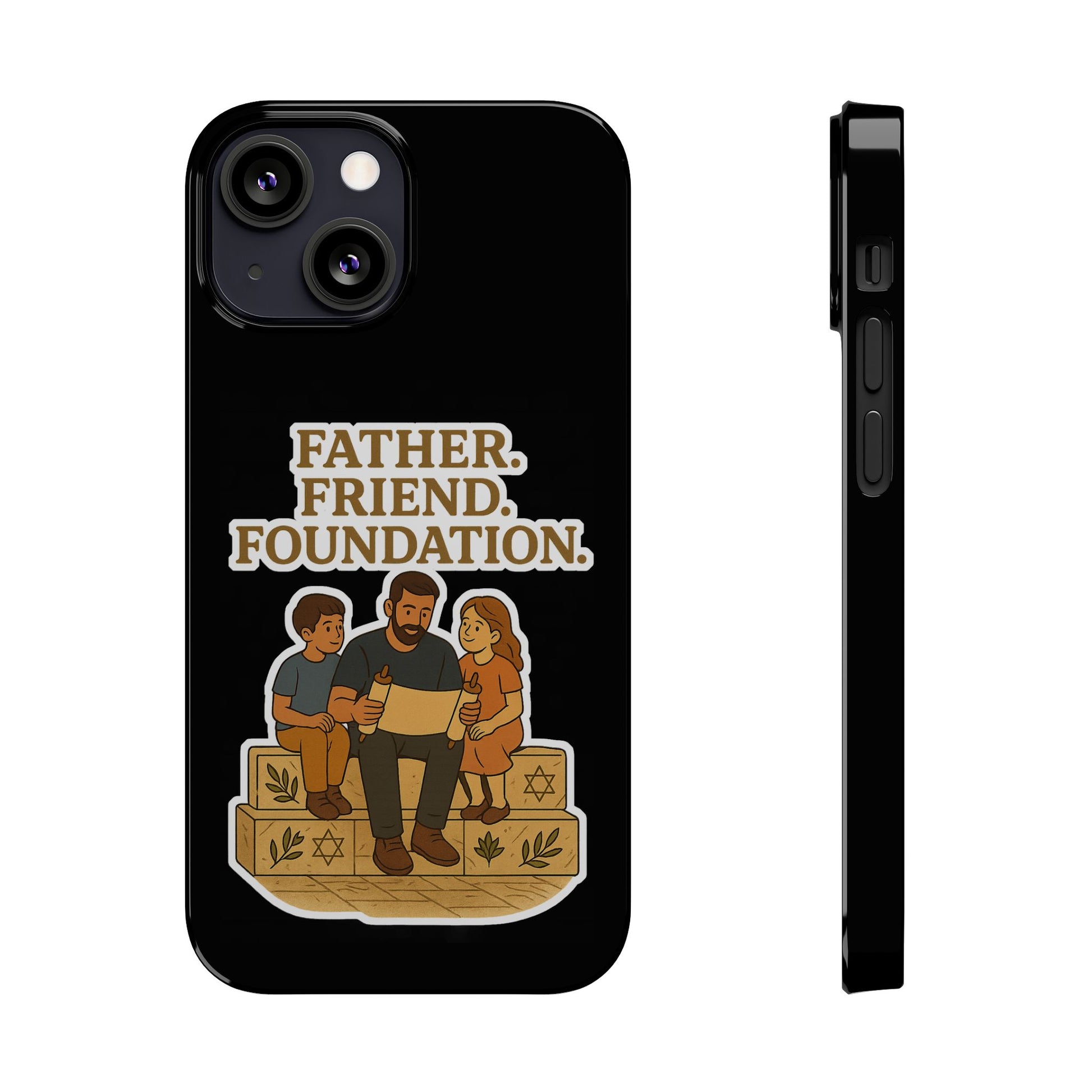 Father Friend Foundation Slim Phone Cases - American Zionist