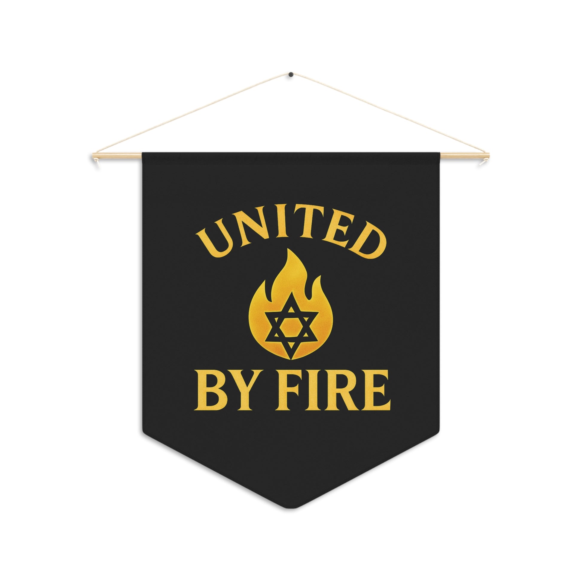 United by Fire Pennant - American Zionist
