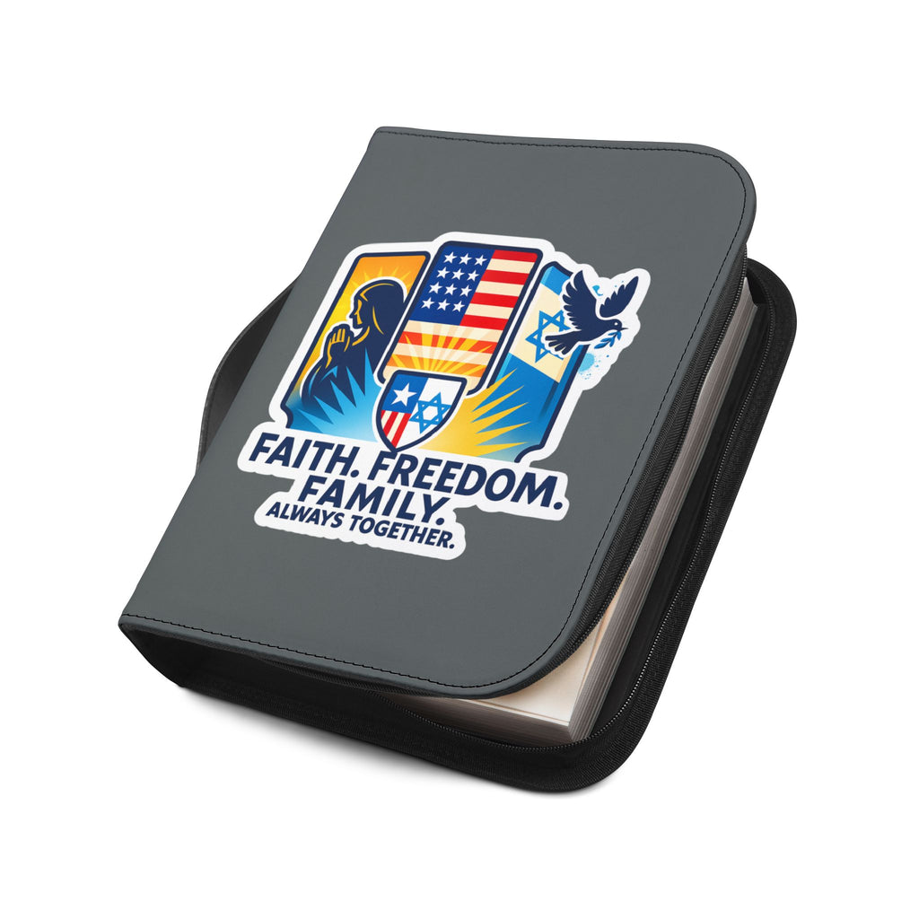 Faith Freedom Family Bible Cover - American Zionist