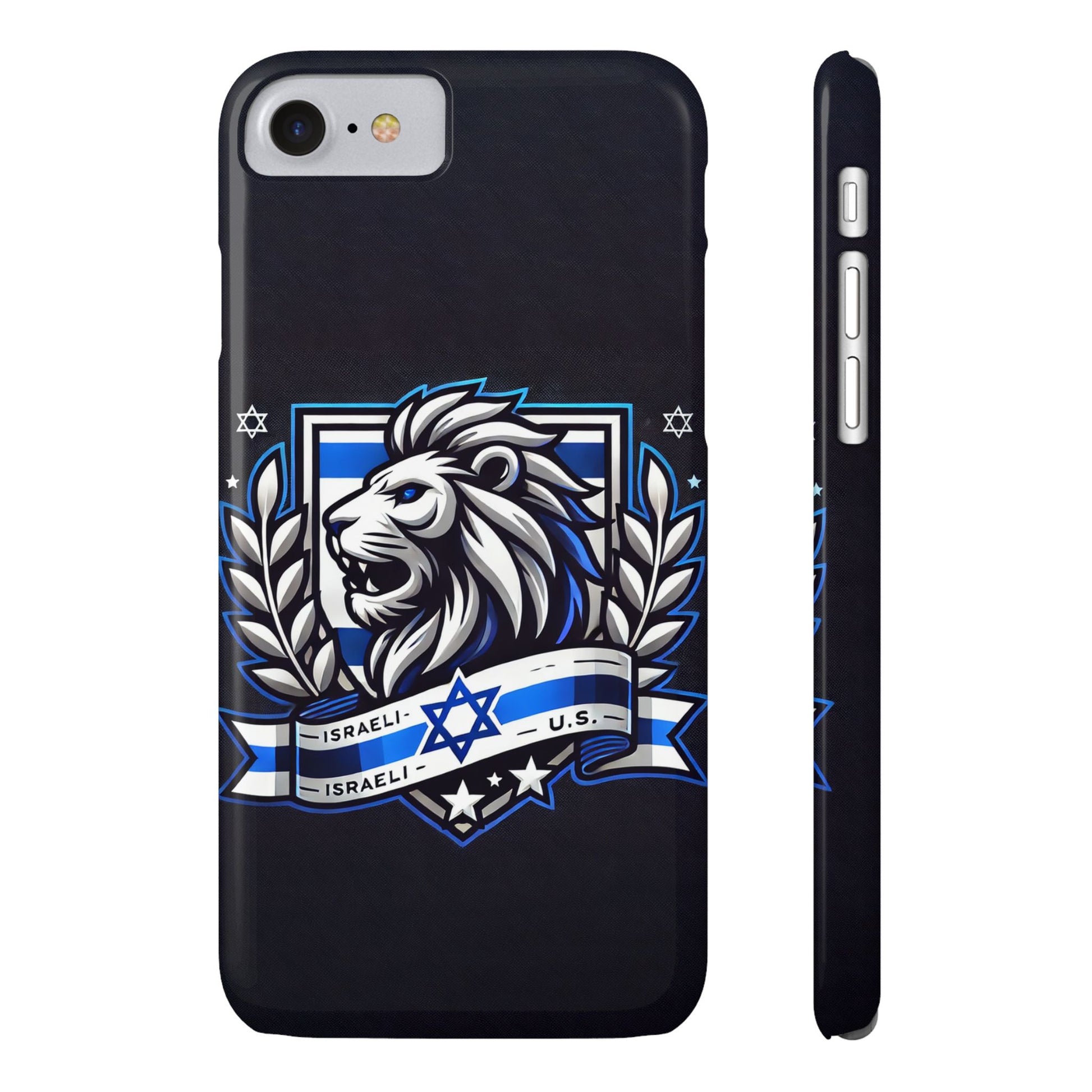 Lion of Judah Crest Slim Phone Cases - American Zionist