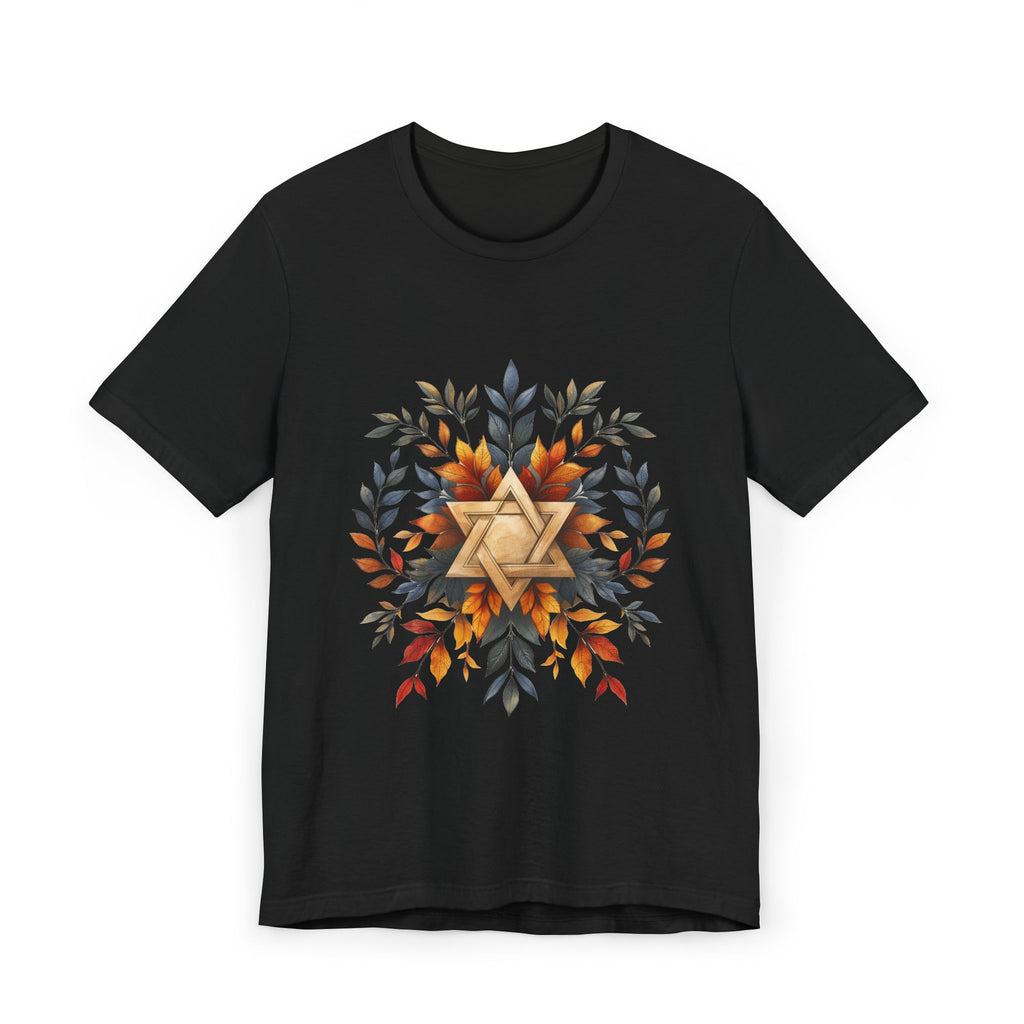 Star of David Wreath Unisex Jersey T-Shirt - American Zionist