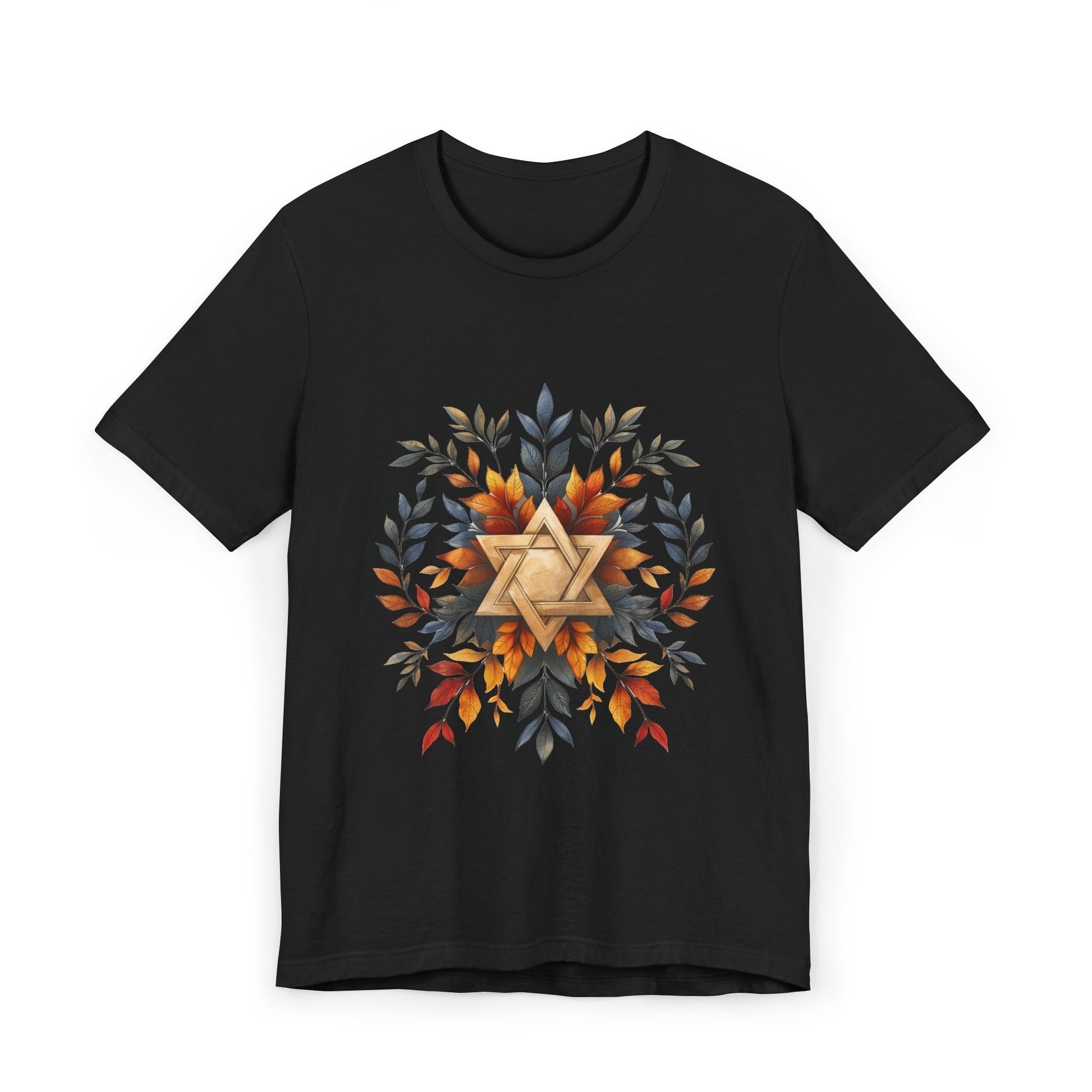 Star of David Wreath Unisex Jersey T-Shirt - American Zionist