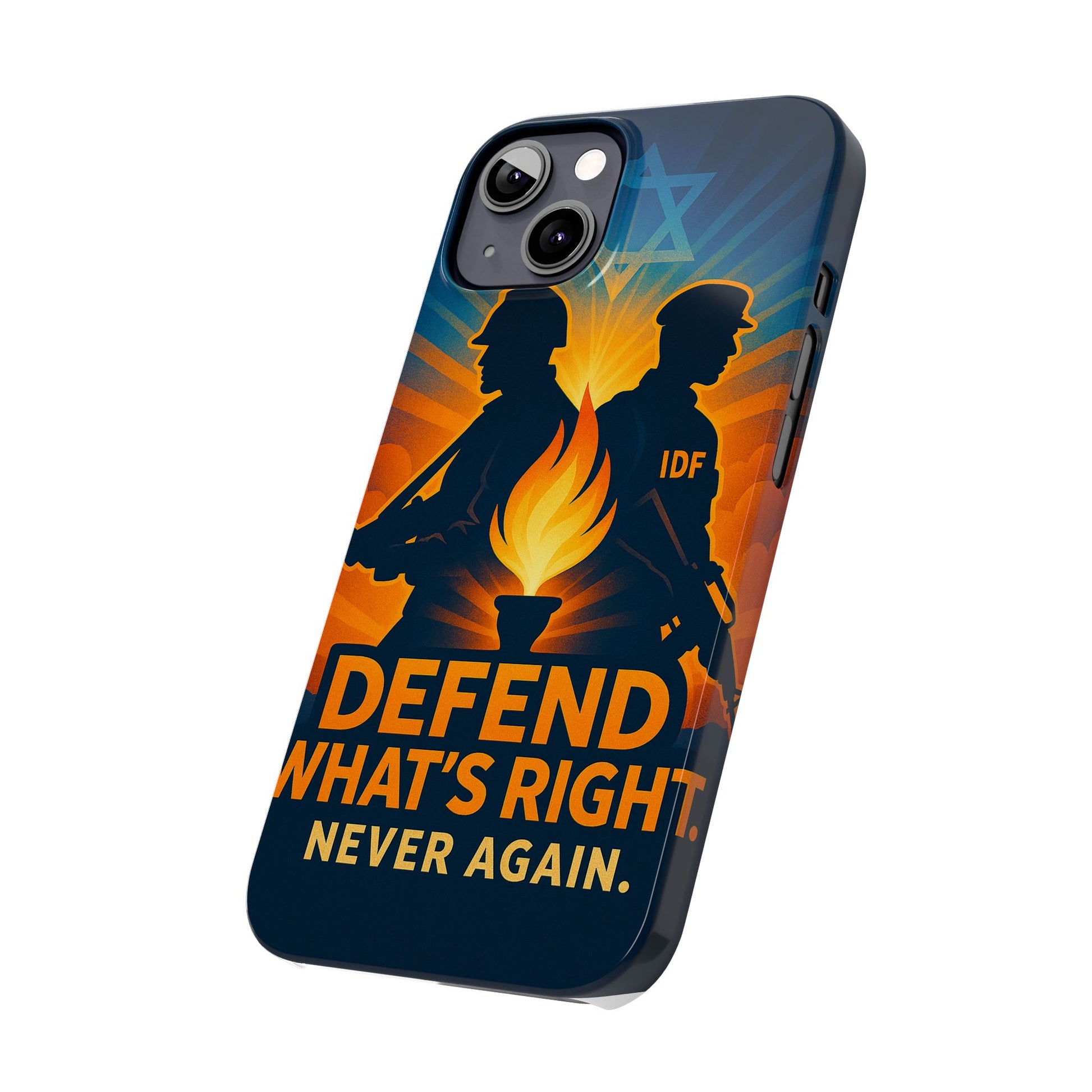 Defend What's Right Slim Phone Cases - American Zionist