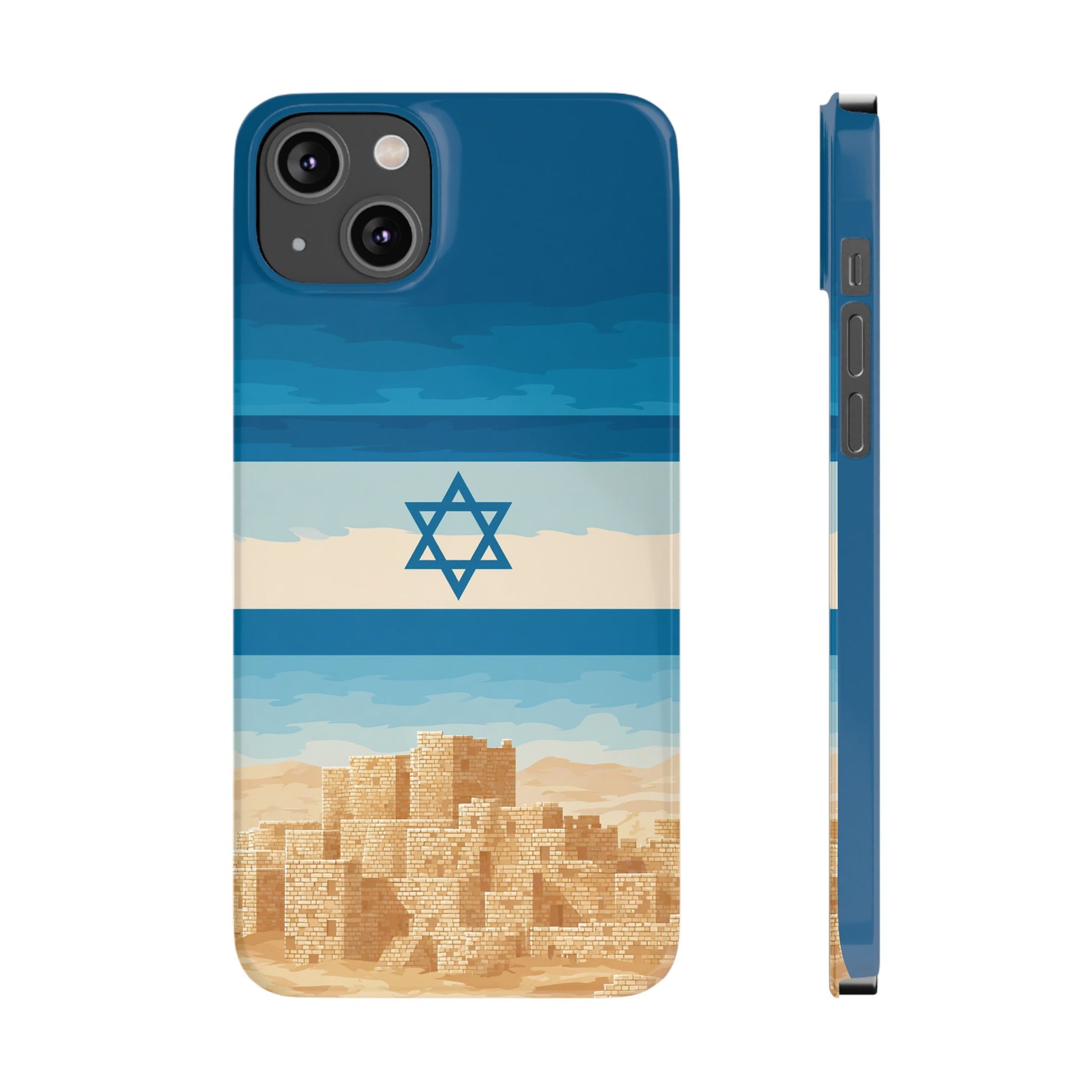 Israel Sand City Slim Phone Cases - American Zionist