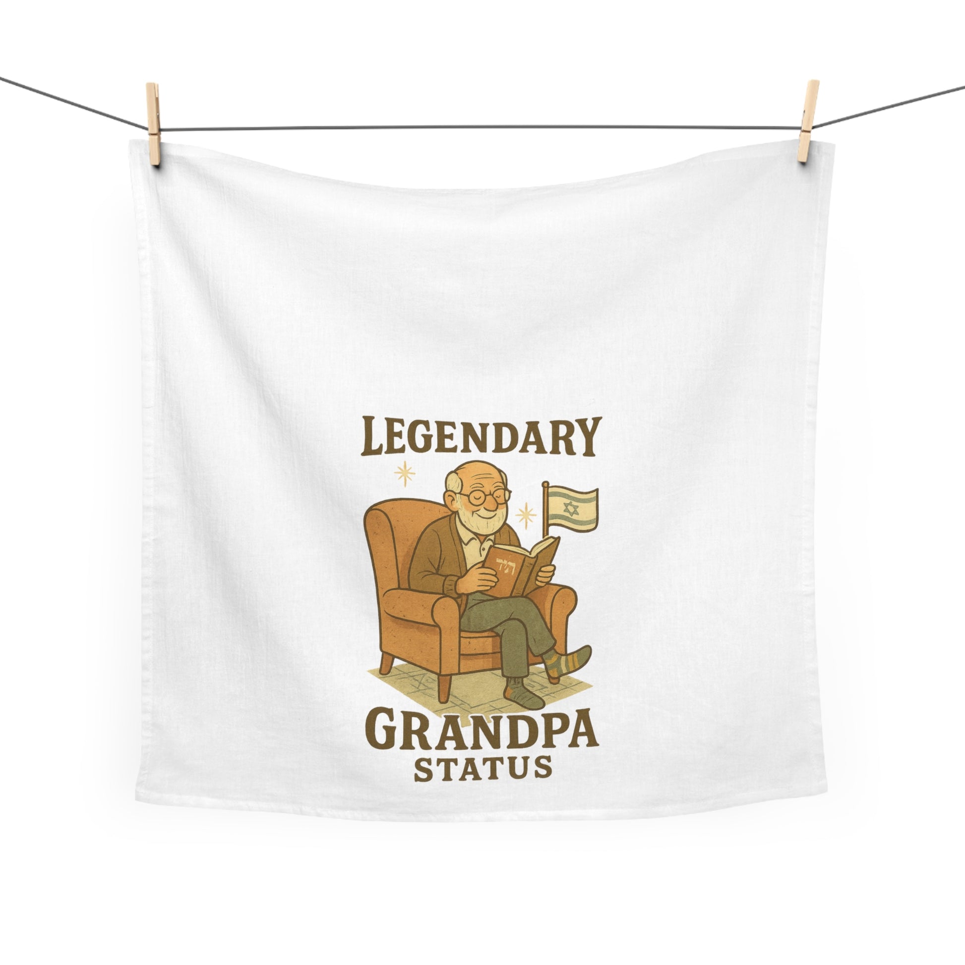 Legendary Grandpa Tea Towel - American Zionist