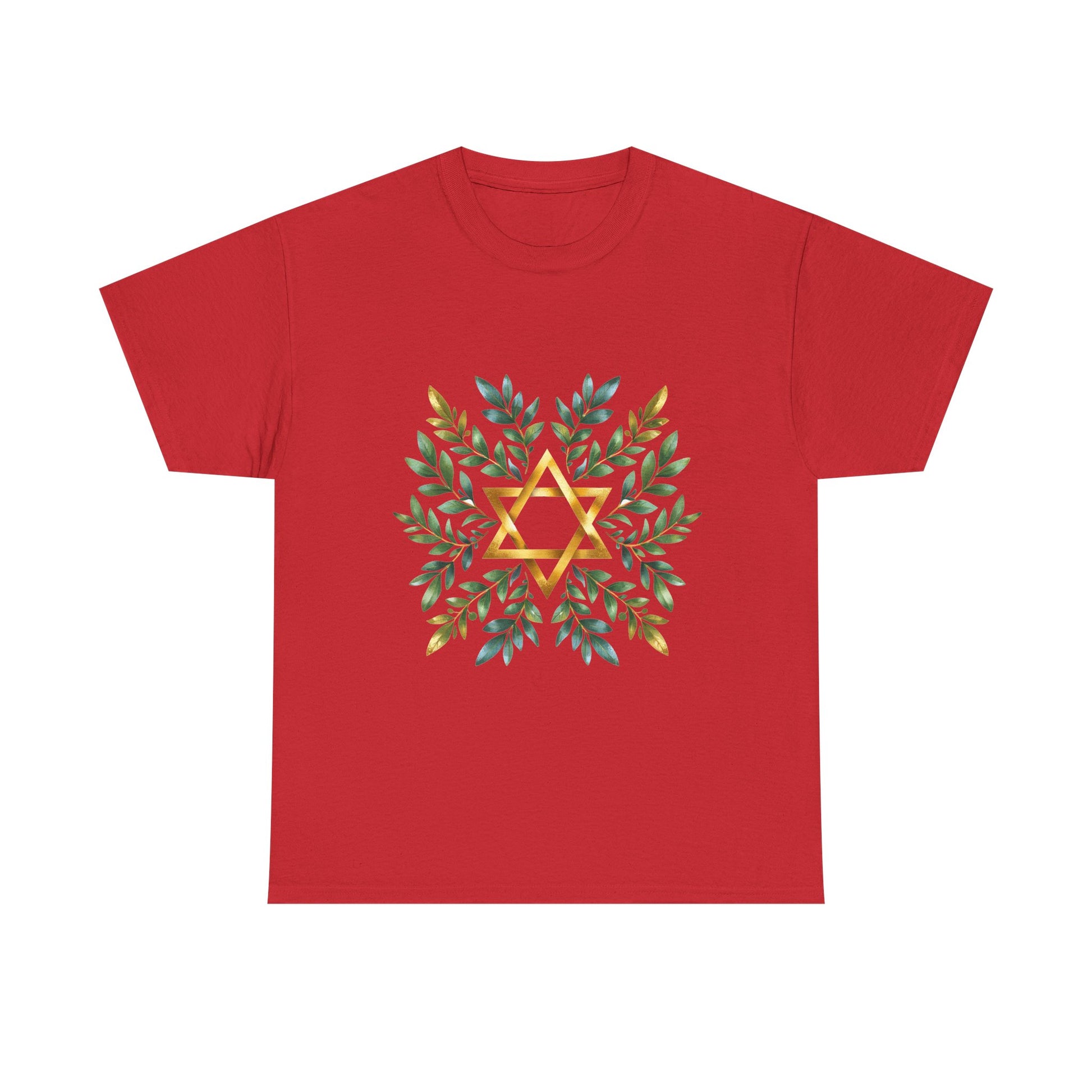 Star of David Wreath Unisex Heavy Cotton Tee - American Zionist