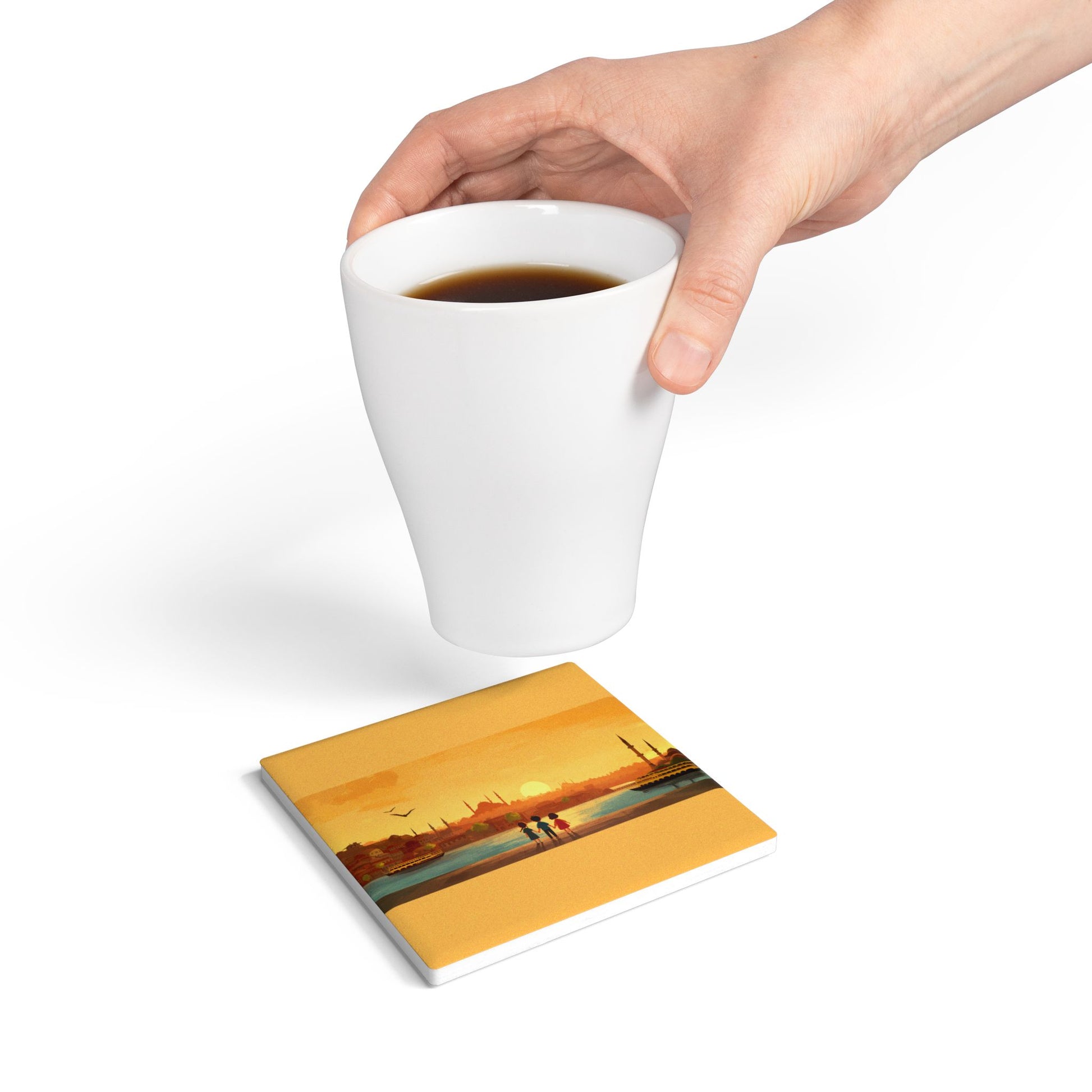 Kids by the Bay Ceramic Coaster - American Zionist
