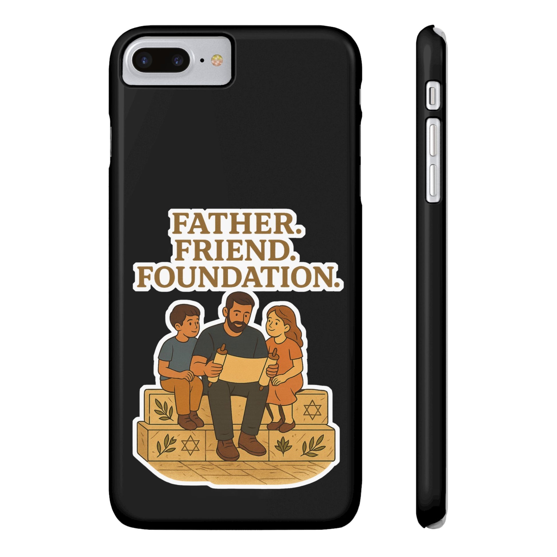 Father Friend Foundation Slim Phone Cases - American Zionist