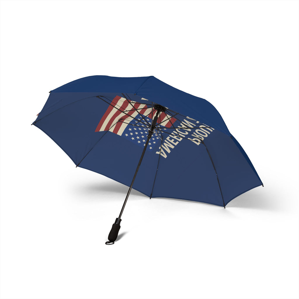 Blue Proud American Zionist Semi - Automatic Foldable Umbrella - American Zionist