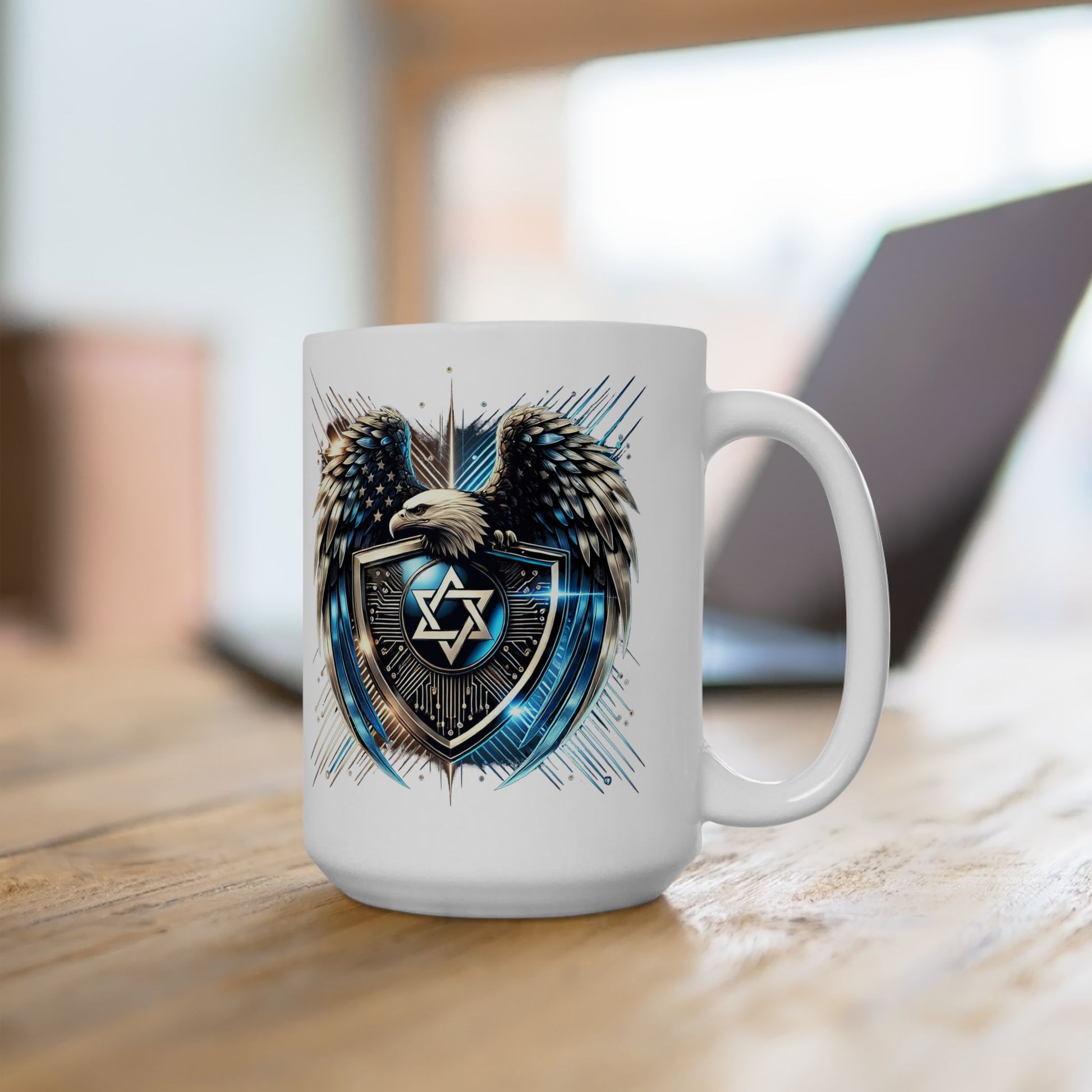 Wings of Zion Ceramic Mug 11oz, 15oz - American Zionist