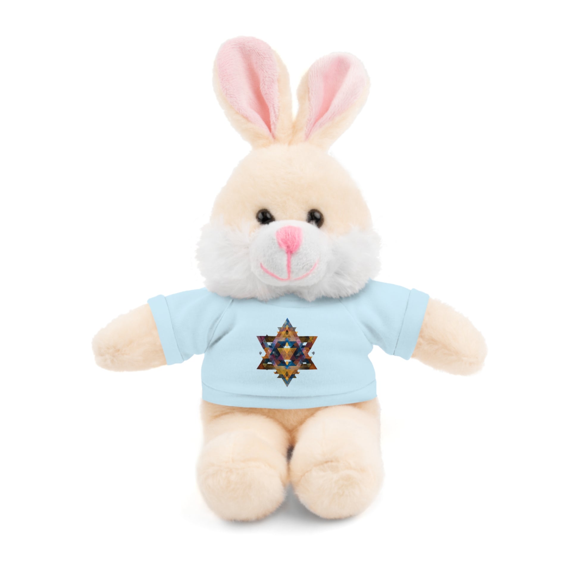 Star Of David Geometric Stuffed Animals with Tee - American Zionist