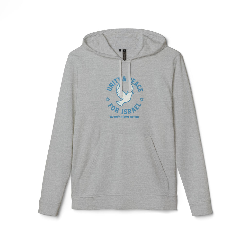Unity Peace For Israel Adidas Unisex Fleece Hoodie - American Zionist