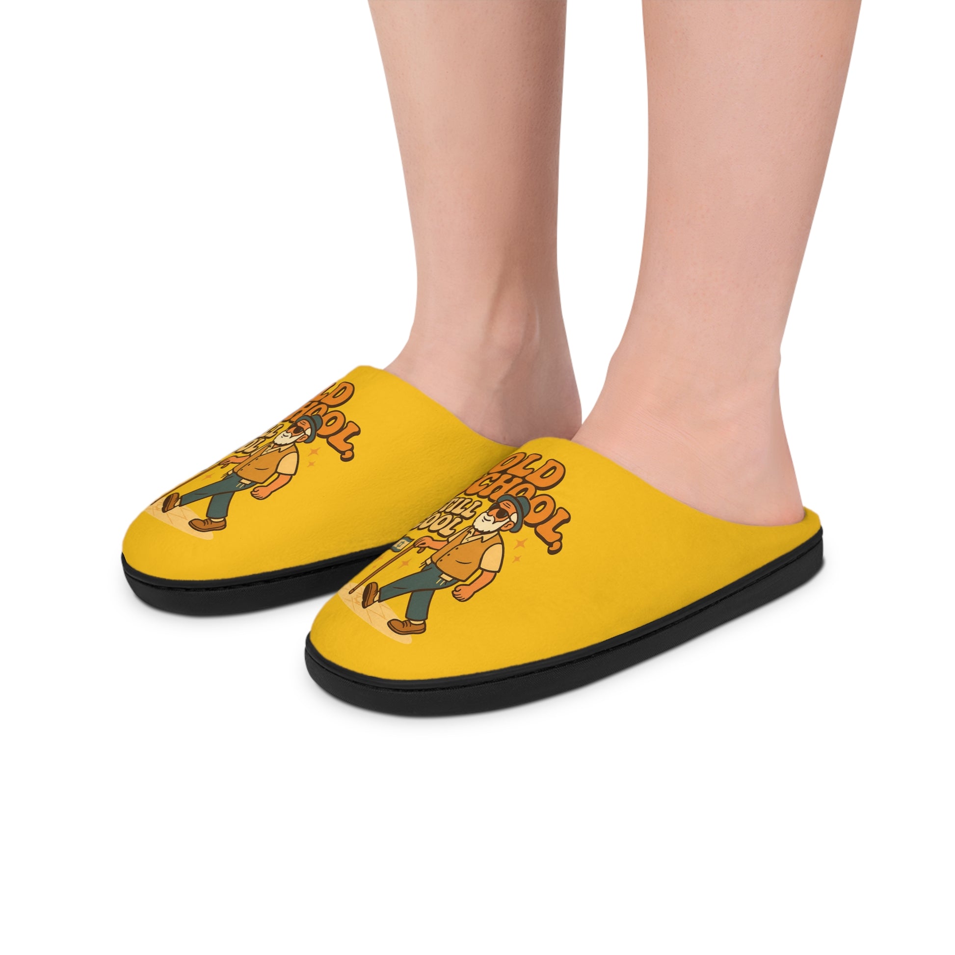 Old School Grandpa Men's Indoor Slippers - American Zionist