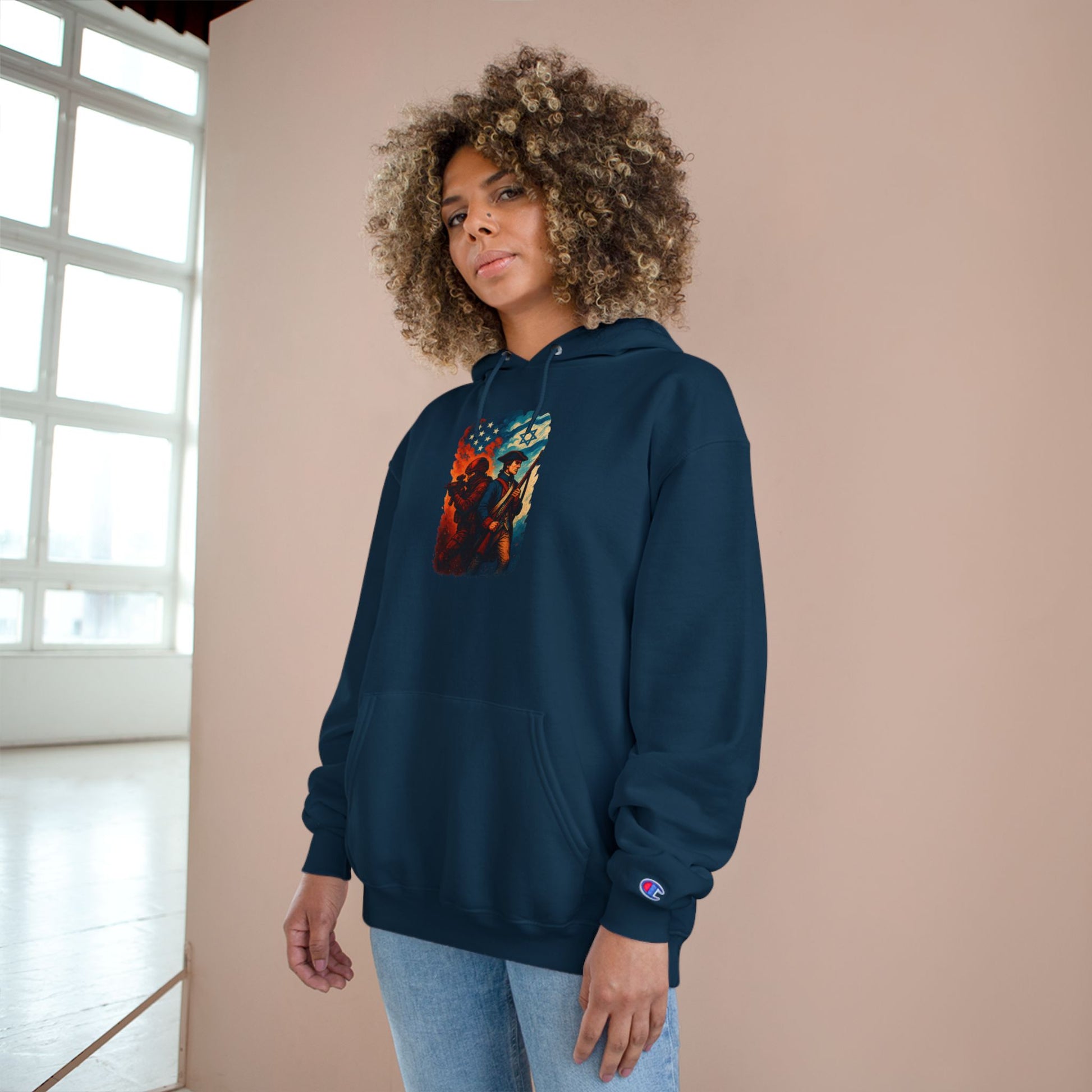 Defenders Across Generations Champion Hoodie - American Zionist