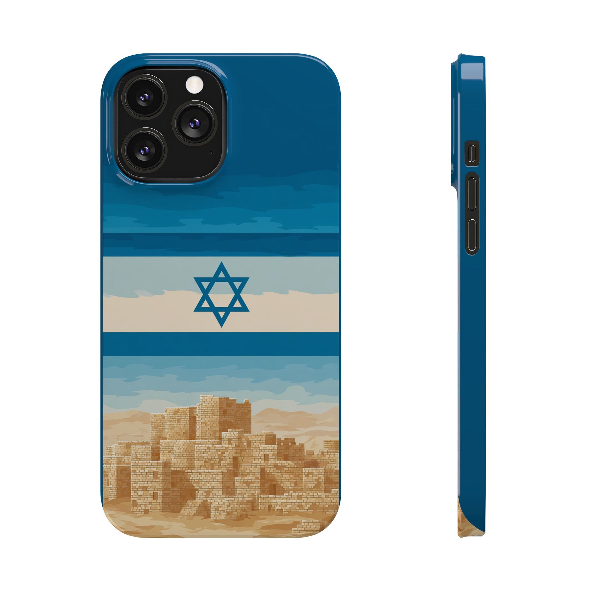 Israel Sand City Slim Phone Cases - American Zionist