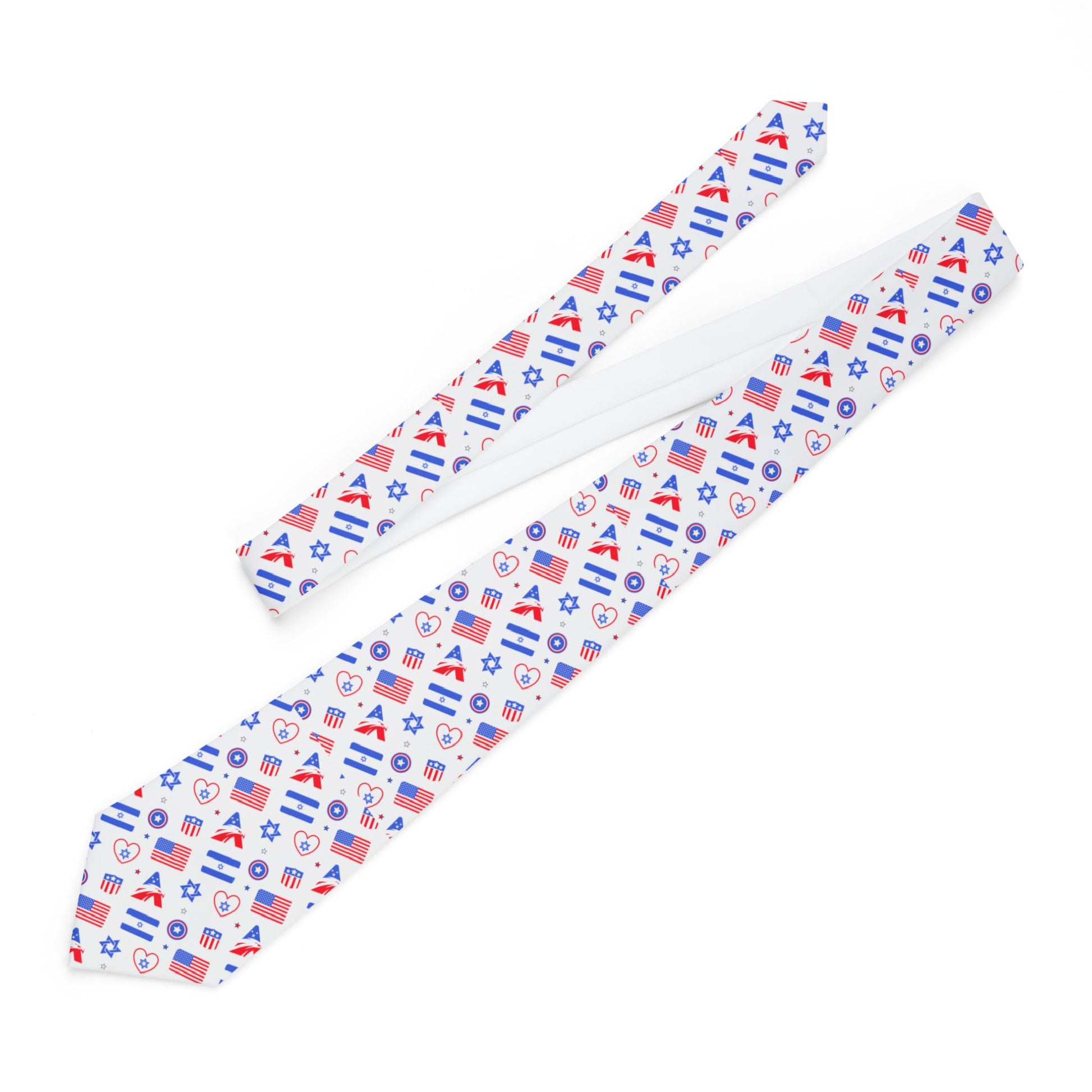 Zionist Heart Pattern Necktie - American Zionist