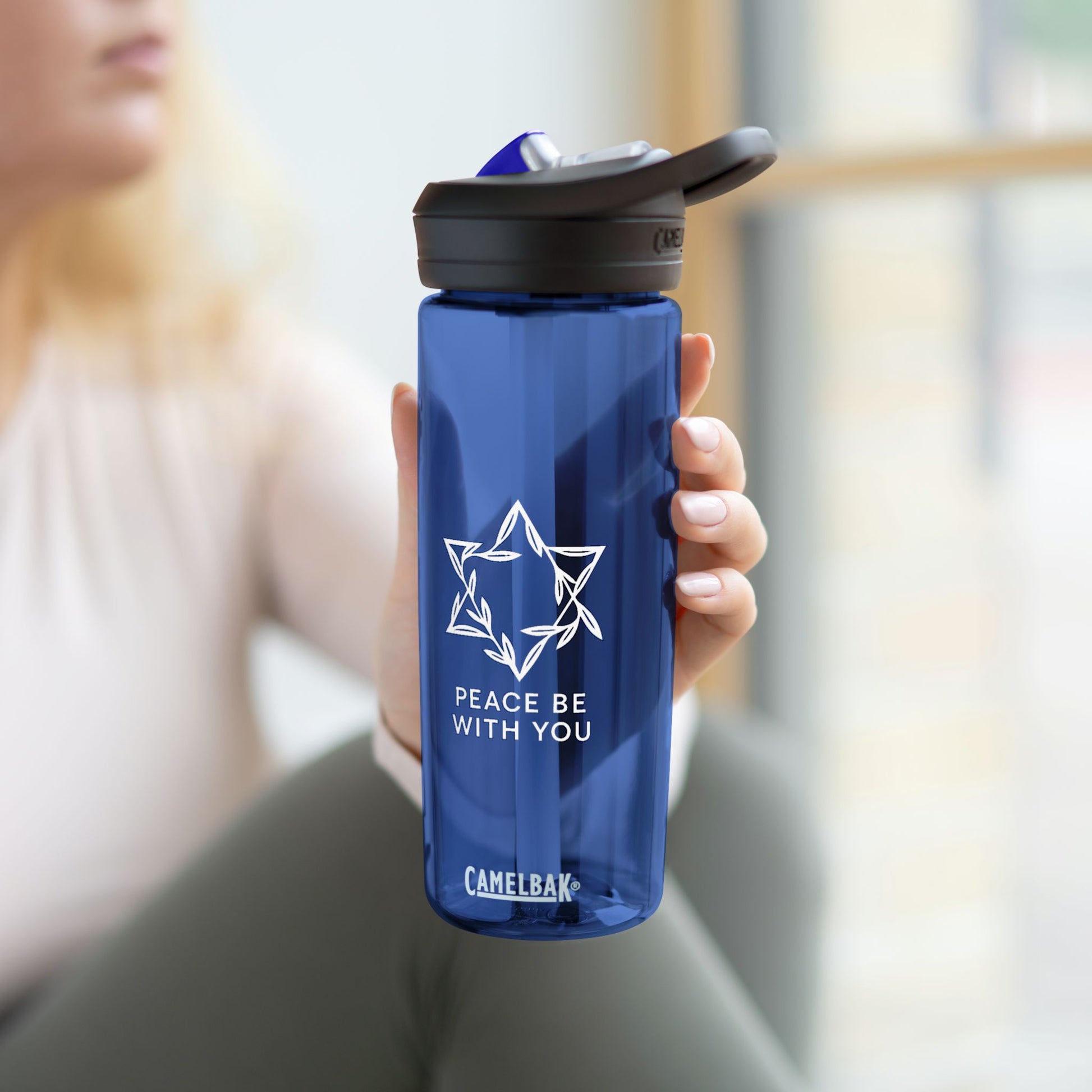 Peacewoven Star Water Bottle, 20oz\25oz - American Zionist