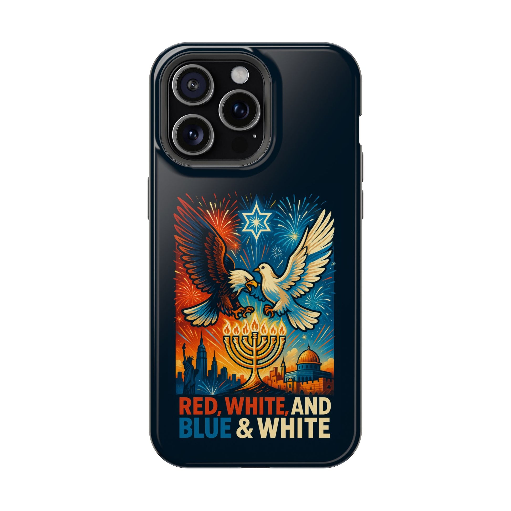 Red White And Blue Magnetic Tough Cases - American Zionist
