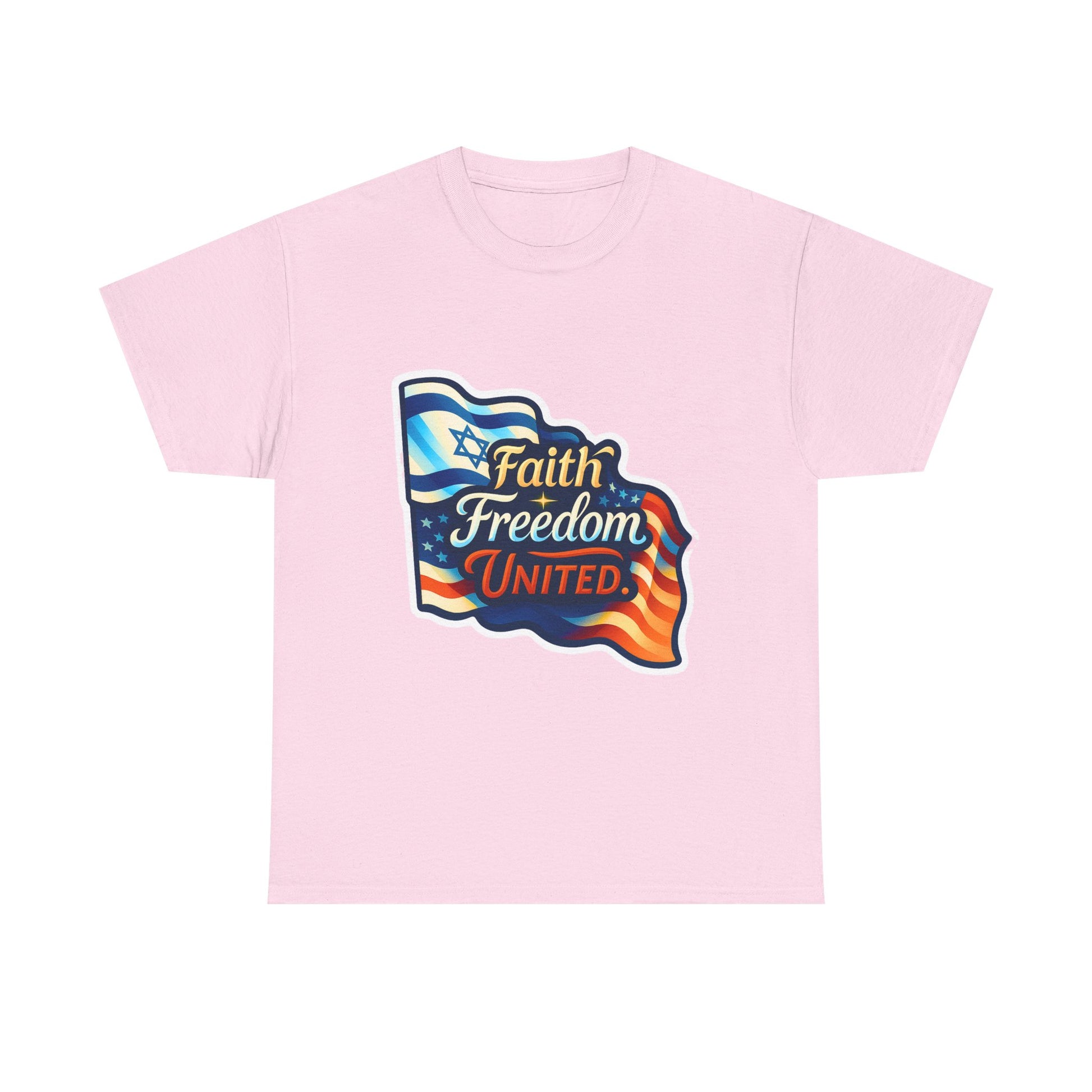 Faith Freedom United Unisex Heavy Cotton Tee - American Zionist