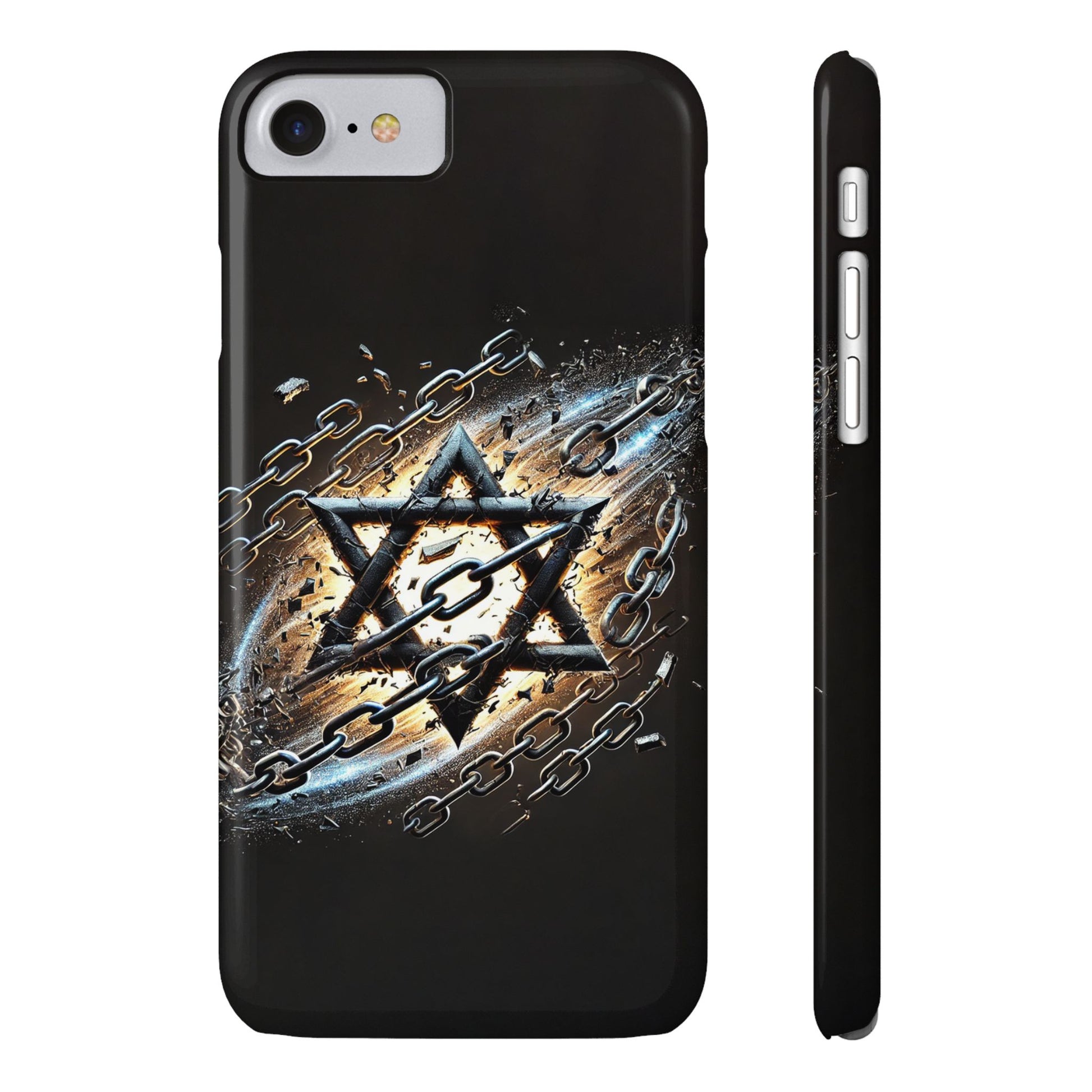 Galaxy Star of David Slim Phone Cases - American Zionist